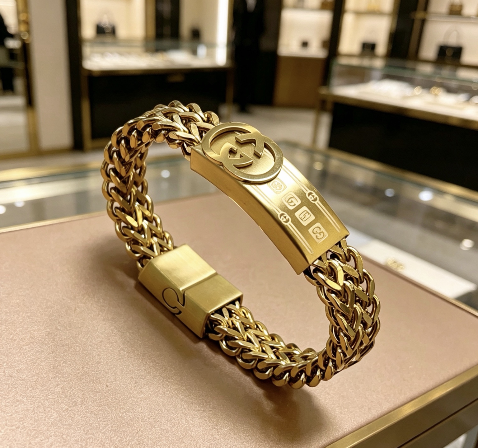 NO:863904,Batch. The latest Gucci bracelet is the latest classic model. It is exquisite regardless of style and texture. It has an absolute top feeling. You can understand the original logo at a glance. It is super nice. It is a good choice for matching with clothes. It is a must-have item for dressing, boutique jewelry, gucci, gucci, bracelet.19860909批. 最新出炉 Gucci古驰手链最新款的经典款 精致无论款式 质感 都是绝对的顶尖feel 只要看一眼就懂了原版logo 超 nice 搭配衣服佳位的选择,穿搭必备神器,饰品精品,gucci,gucci,bracelet,Jewelry