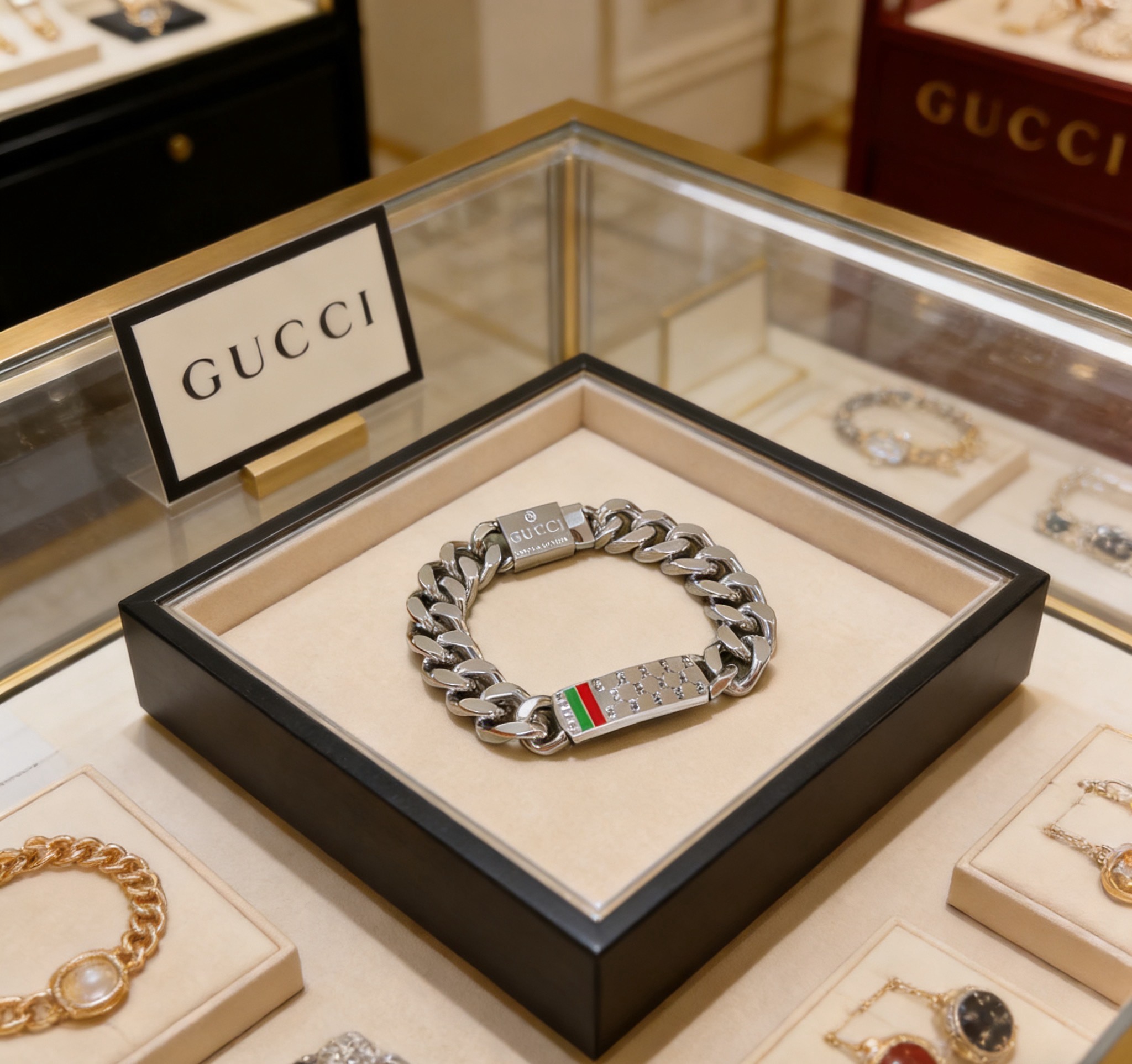 NO:863984,Batch. New models are released. The latest classic model of Gucci Gucci bracelet is exquisite. No matter the style or texture, it is absolutely top-notch. You can understand the original logo at a glance. It is super nice. The best choice for matching clothes. It is a must-have artifact for men and women. It is a boutique jewelry, gucci, gucci, bracelet.19860909批. 款新出炉 Gucci古驰手链最新款的经典款 精致无论款式 质感 都是绝对的顶尖feel 只要看一眼就懂了原版logo 超 nice 搭配衣服最佳的选择,男女同款必备神器,饰品精品,gucci,gucci,bracelet,Jewelry