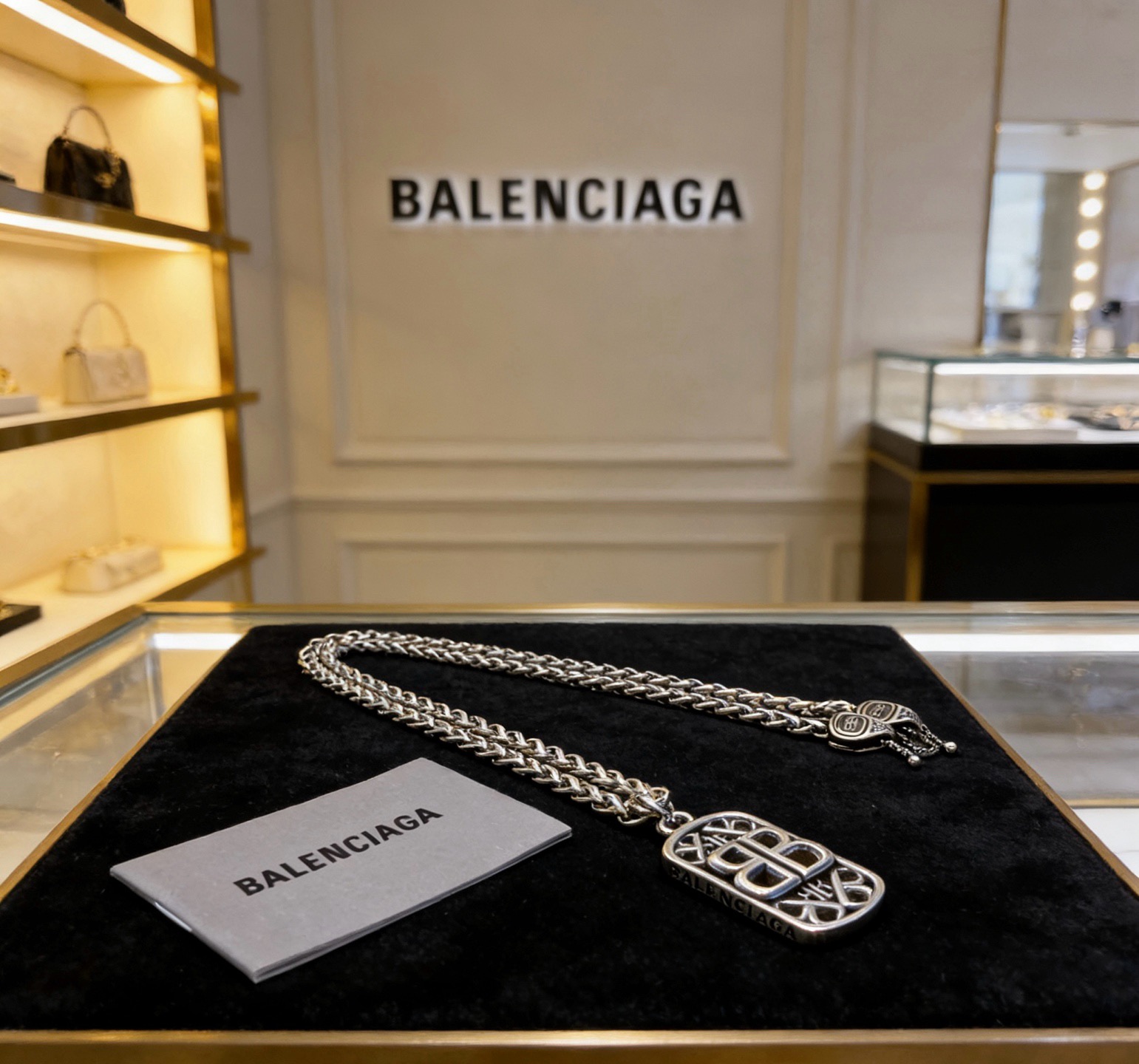 原单货🔹🔹新品 巴黎世家项链 Balenciaga 新款项链🔹专柜一致 细节做工精细 每个细节流程到位 