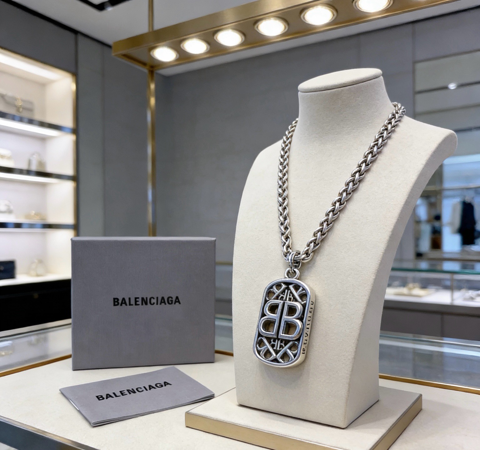 原单货🔹🔹新品 巴黎世家项链 Balenciaga 新款项链🔹专柜一致 细节做工精细 每个细节流程到位 