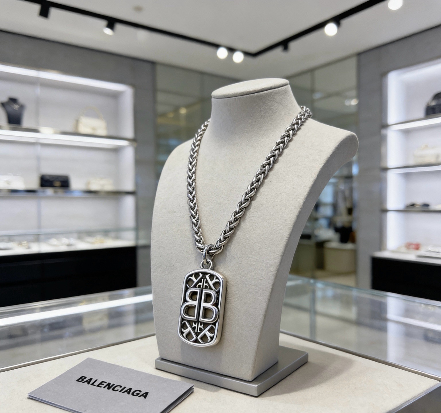 原单货🔹🔹新品 巴黎世家项链 Balenciaga 新款项链🔹专柜一致 细节做工精细 每个细节流程到位 