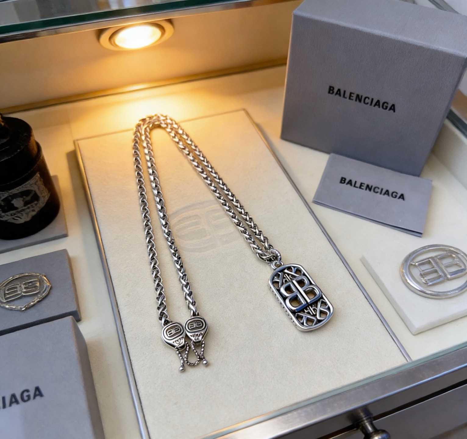 原单货🔹🔹新品 巴黎世家项链 Balenciaga 新款项链🔹专柜一致 细节做工精细 每个细节流程到位 