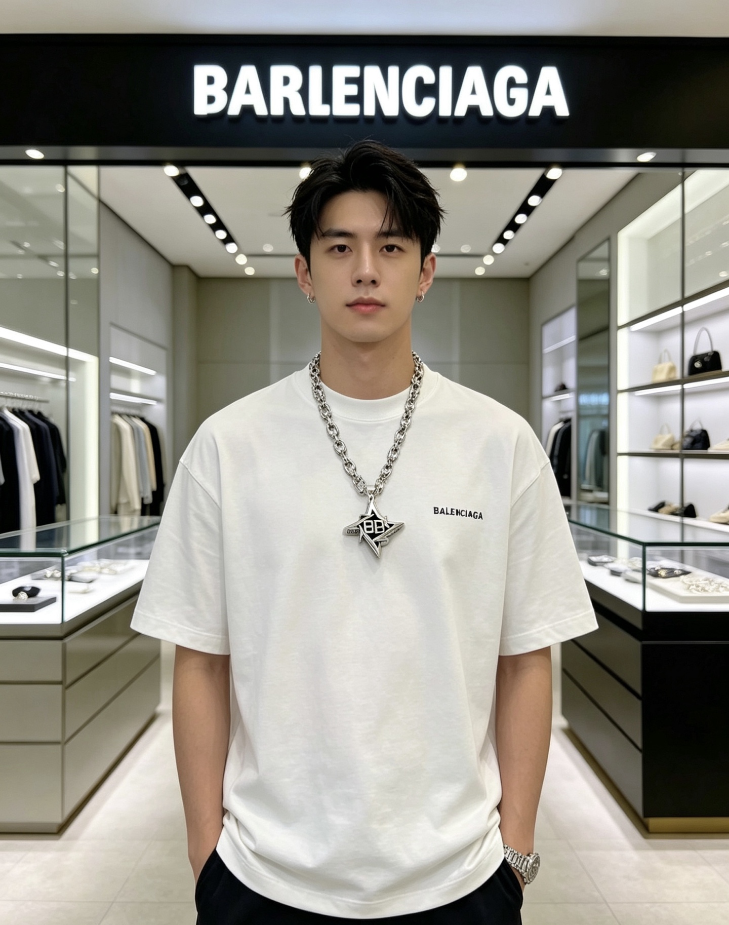 原单货🔹🔹新品 巴黎世家项链 Balenciaga 新款项链🔹专柜一致 细节做工精细 每个细节流程到位 