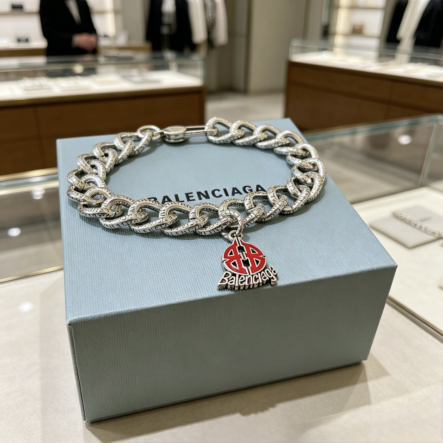 原单货🔹🔹新品 巴黎世家 Balenciaga手链🔹专柜一致巴黎世家手链 男士火爆款出货 设计独特 前卫