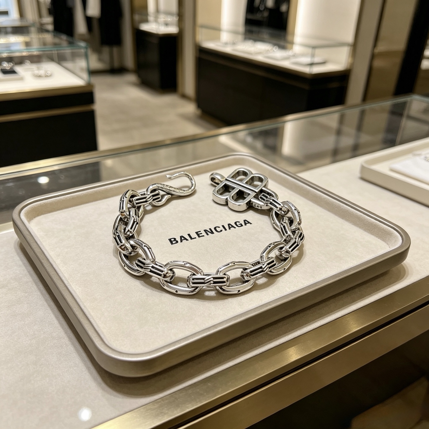 原单货🔹🔹新品 巴黎世家 Balenciaga手链🔹专柜一致巴黎世家手链 男士火爆款出货 设计独特 前卫