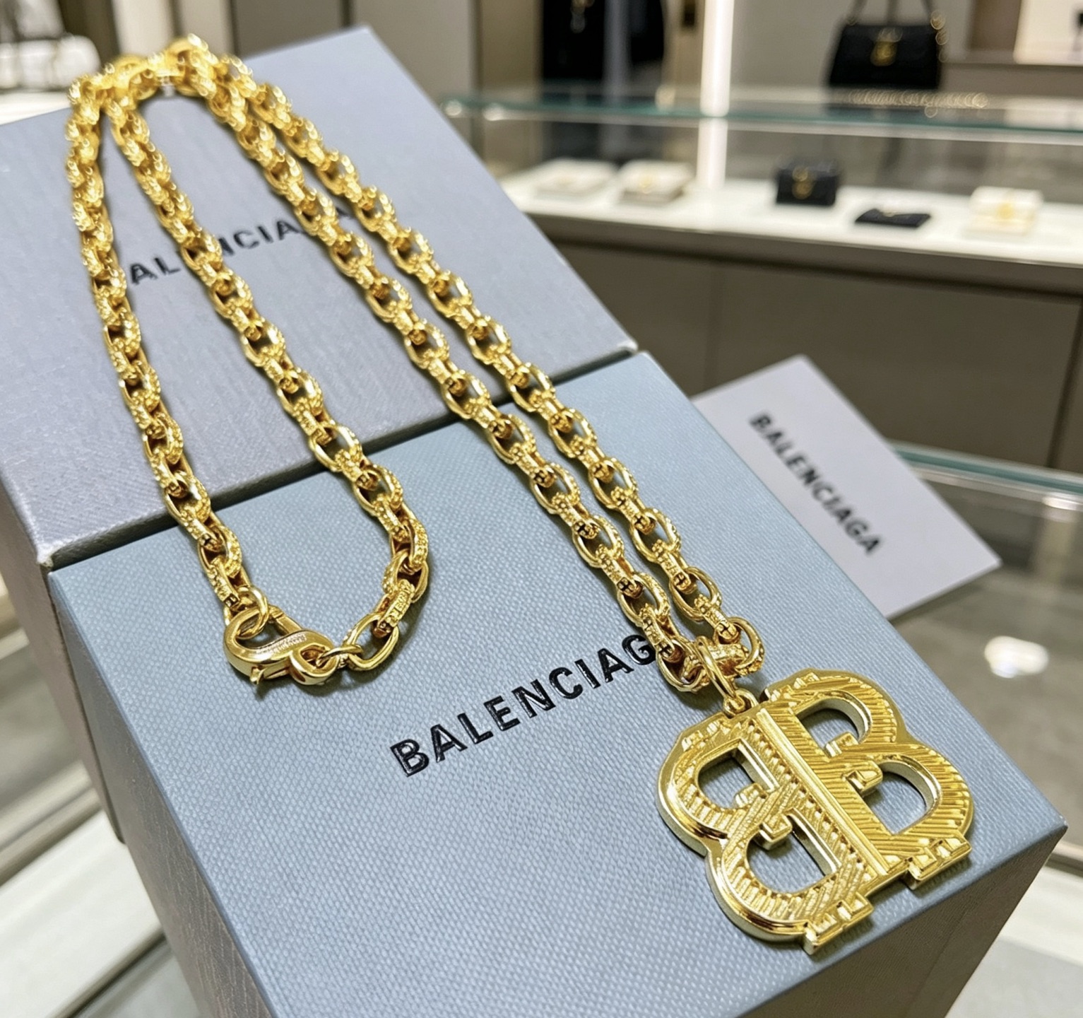 原单货🔹🔹新品 巴黎世家项链 Balenciaga 新款项链🔹专柜一致 细节做工精细 每个细节流程到位 