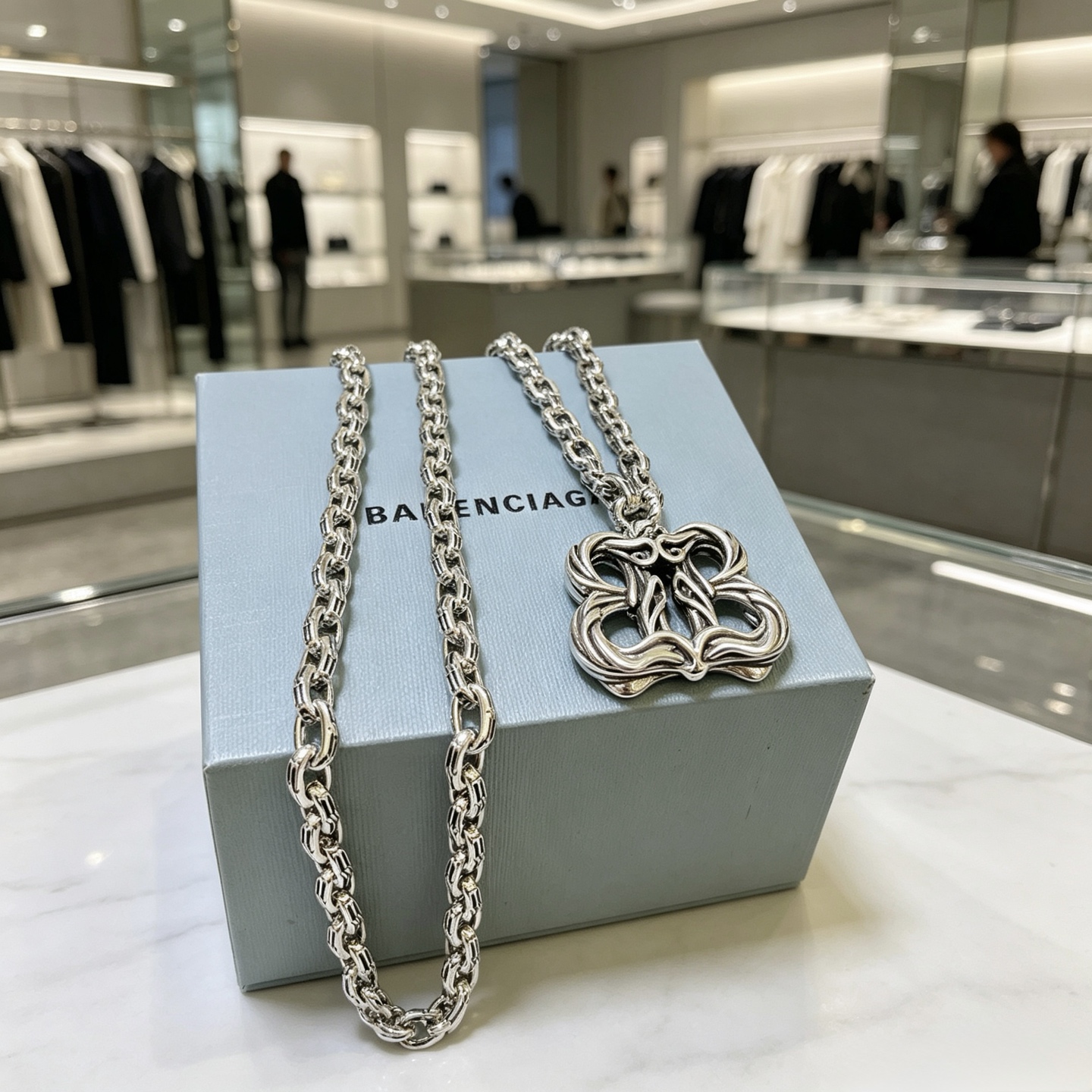 原单货🔹🔹新品 巴黎世家项链 Balenciaga 新款项链🔹专柜一致 细节做工精细 每个细节流程到位 