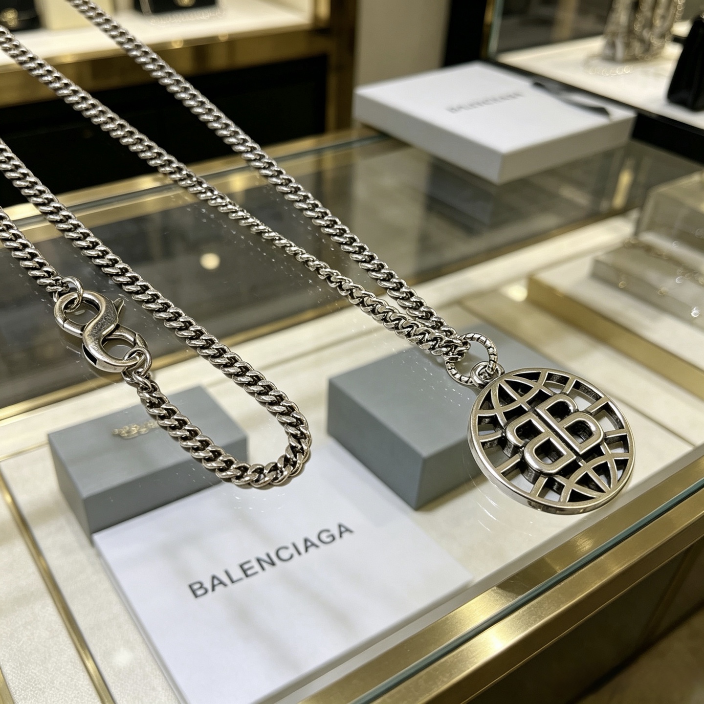 原单货🔹🔹新品 巴黎世家项链 Balenciaga 新款项链🔹专柜一致 细节做工精细 每个细节流程到位 