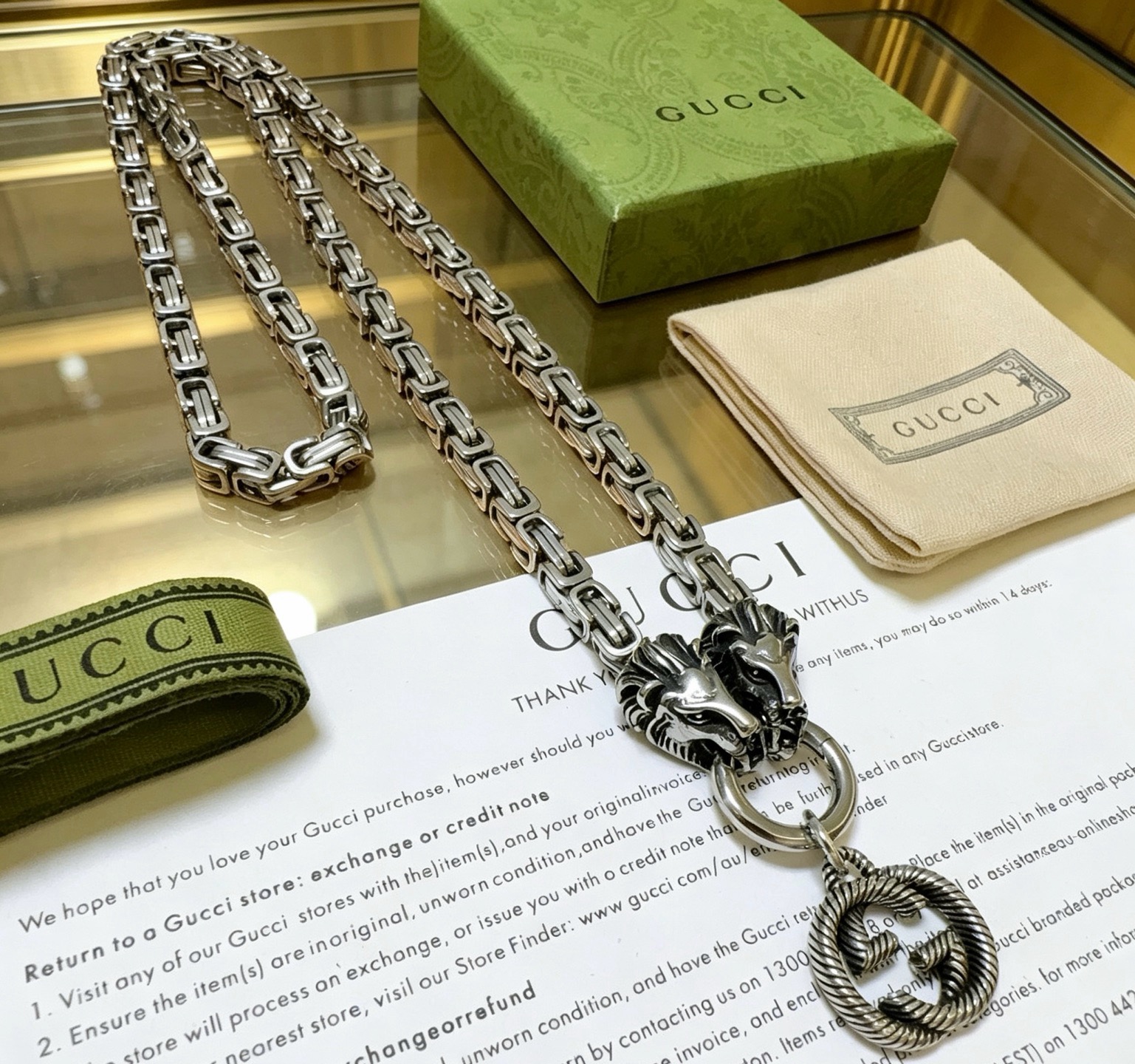 🔥🔥 新品发布👒不爆不发 抖音带货网红首选 𝐆𝐮𝐜𝐜𝐢古驰项链最新款链条档次更高明星同款Anger Fo