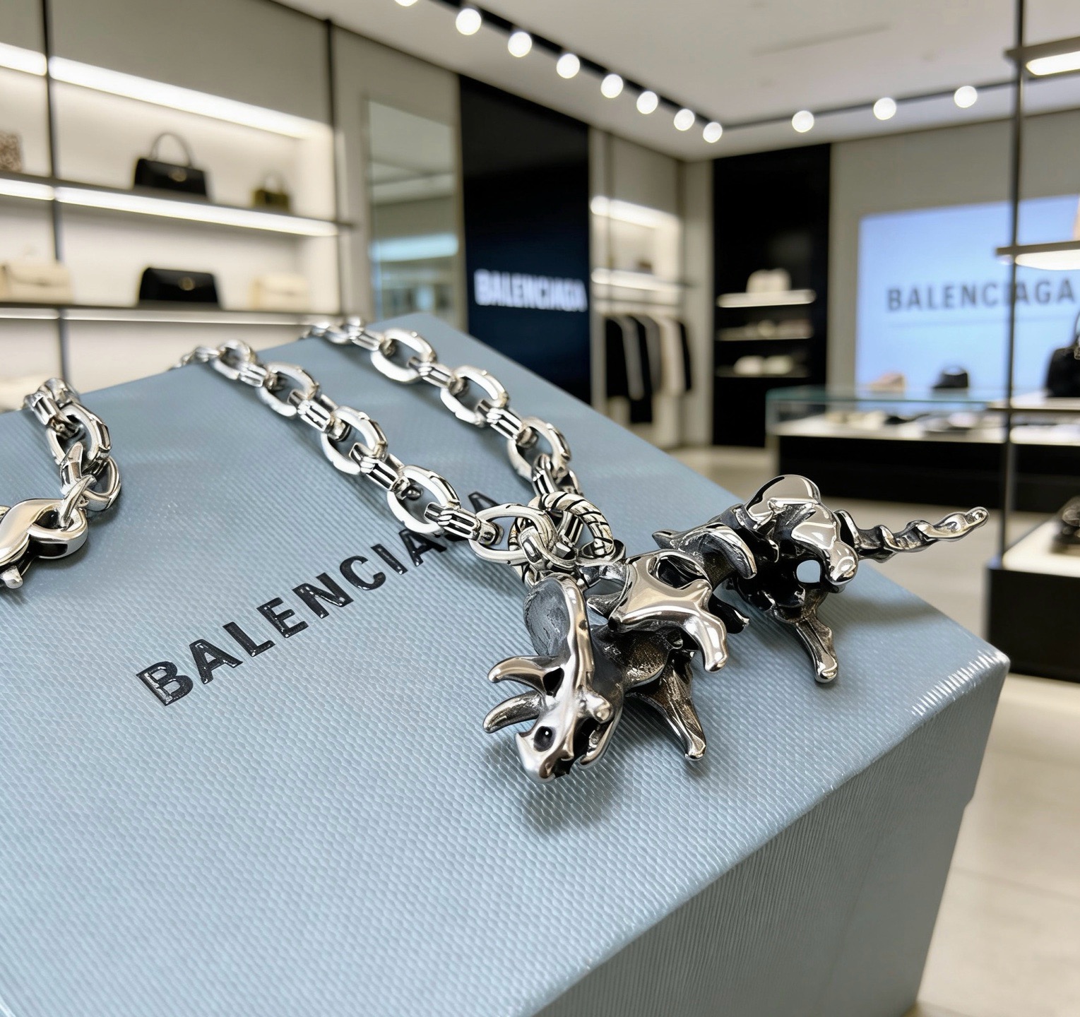 原单货🔹🔹新品 巴黎世家项链 Balenciaga 新款项链🔹专柜一致 细节做工精细 每个细节流程到位 