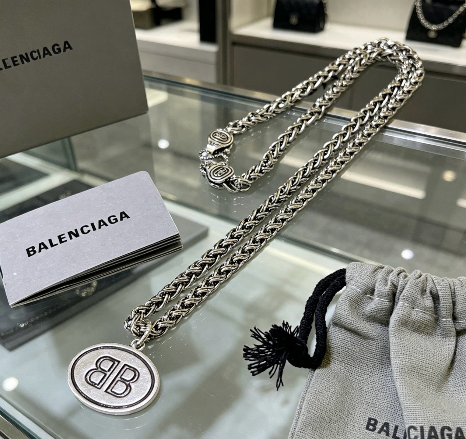 原单货🔹🔹新品 巴黎世家项链 Balenciaga 新款项链🔹专柜一致 细节做工精细 每个细节流程到位 