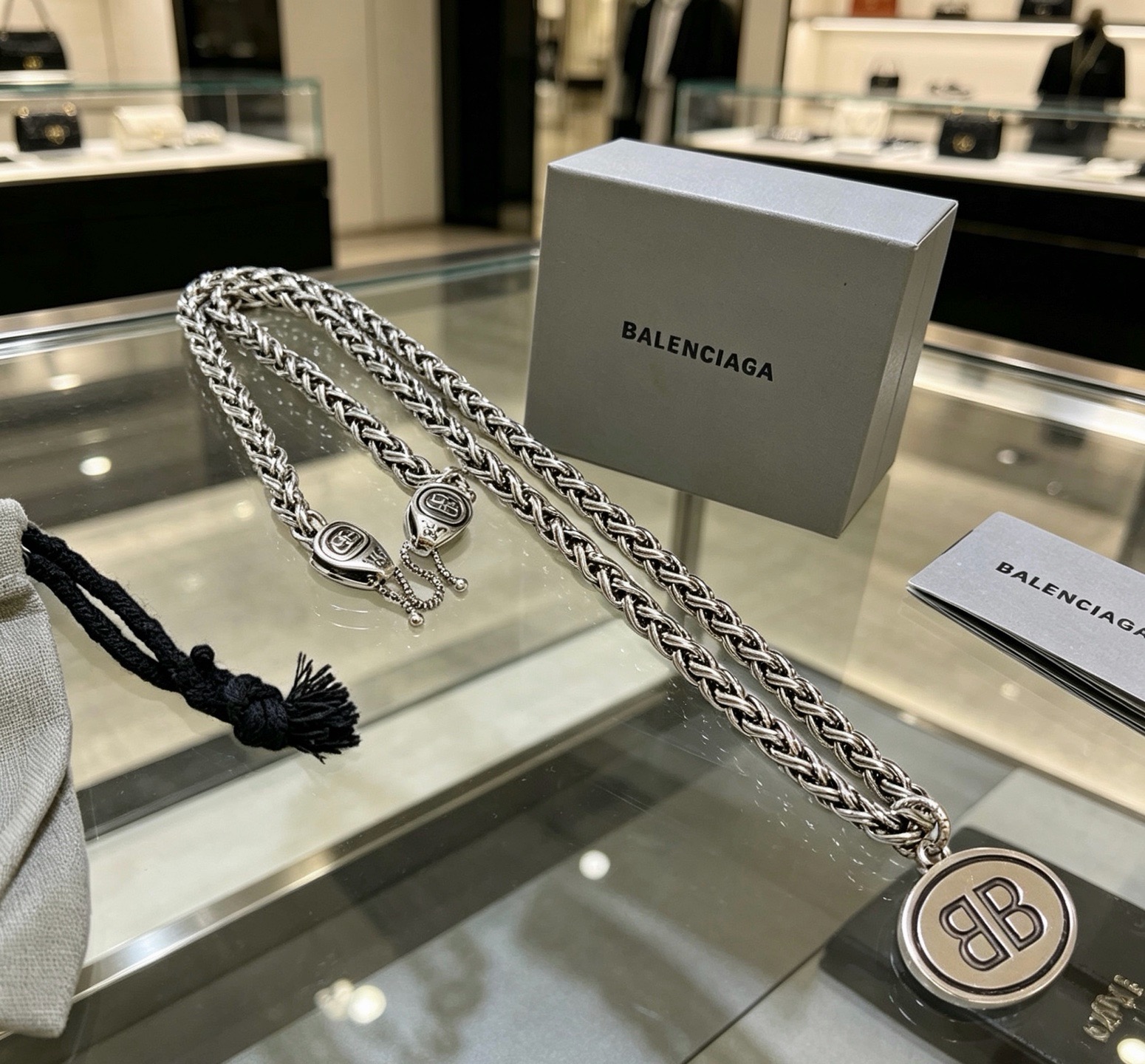 原单货🔹🔹新品 巴黎世家项链 Balenciaga 新款项链🔹专柜一致 细节做工精细 每个细节流程到位 