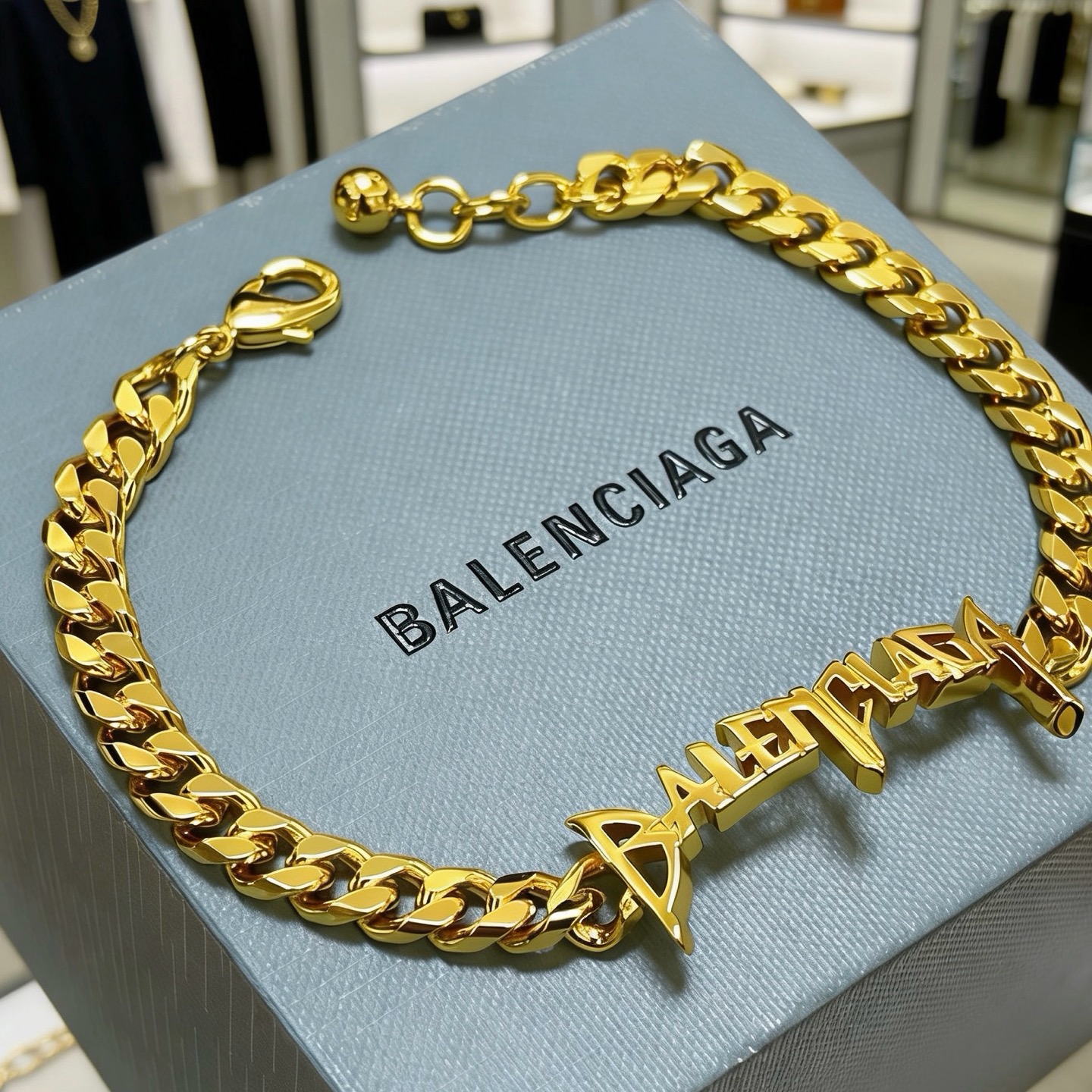 高品质高质感 原单货🔹🔹新品 巴黎世家 Balenciaga手链🔹专柜一致巴黎世家手链 男士火爆款出货 