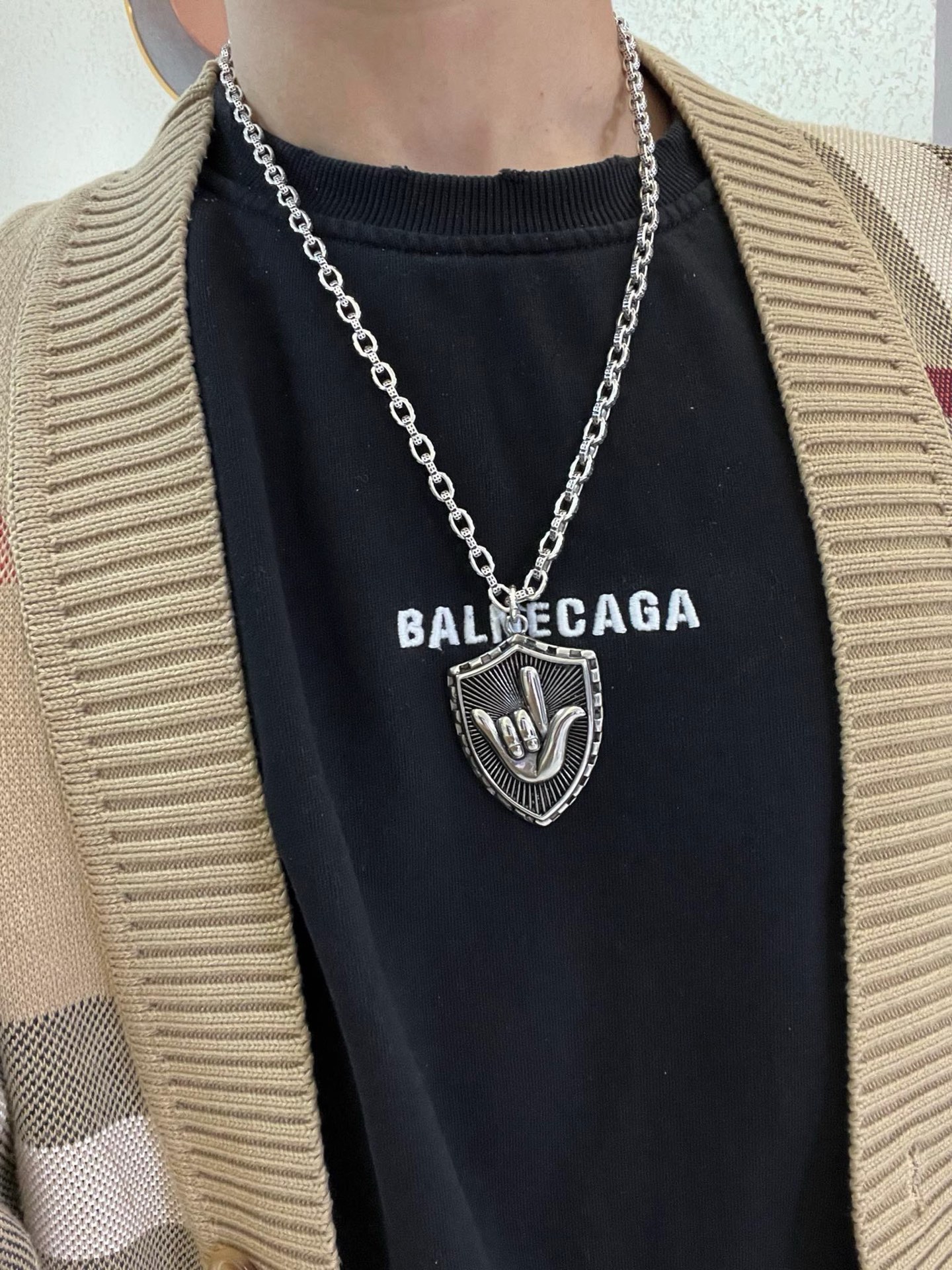 原单货🔹🔹新品 巴黎世家项链 Balenciaga 新款项链🔹专柜一致 细节做工精细 每个细节流程到位 
