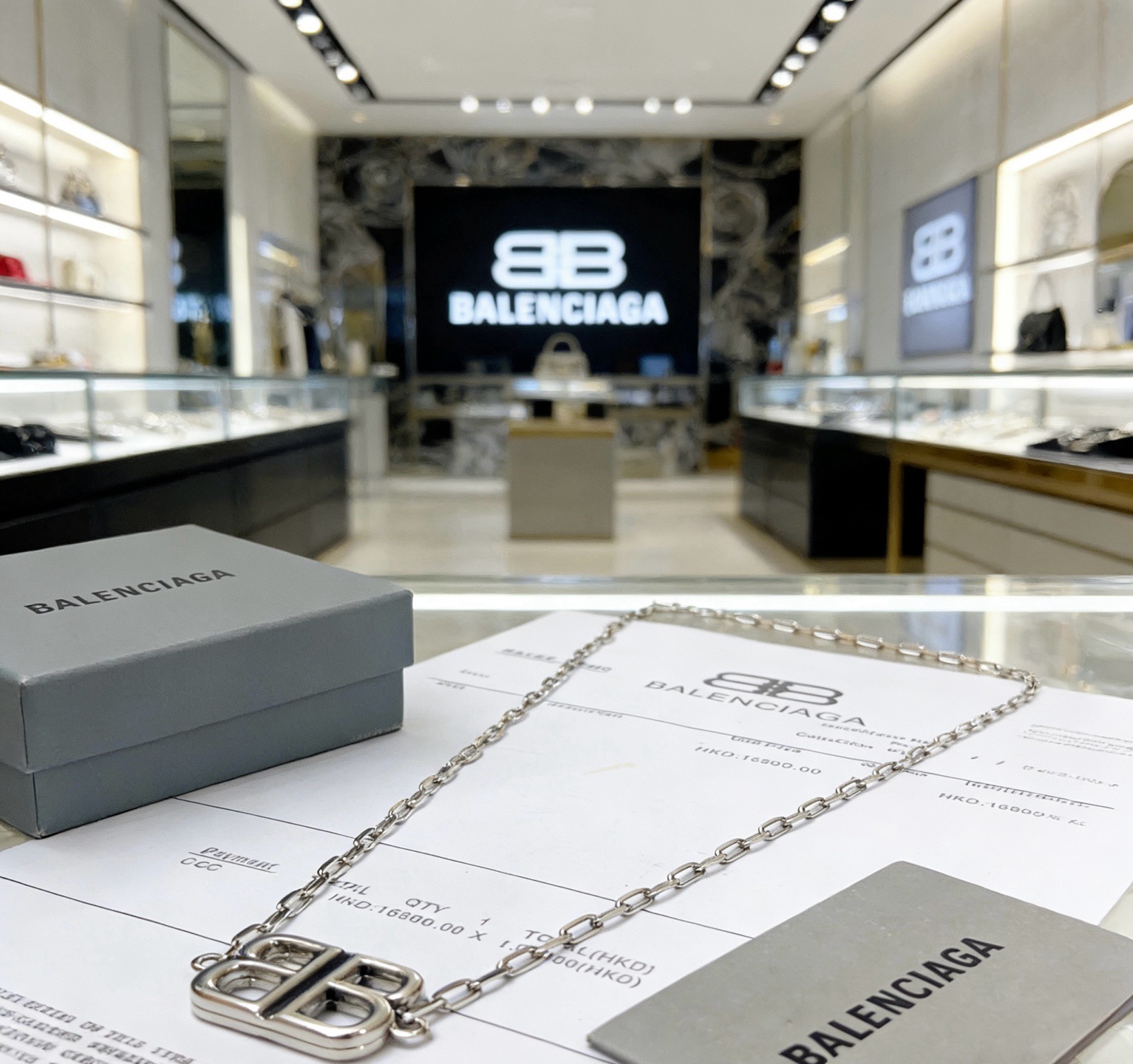 原单货🔹🔹新品 巴黎世家项链 Balenciaga 新款项链🔹专柜一致 细节做工精细 每个细节流程到位 