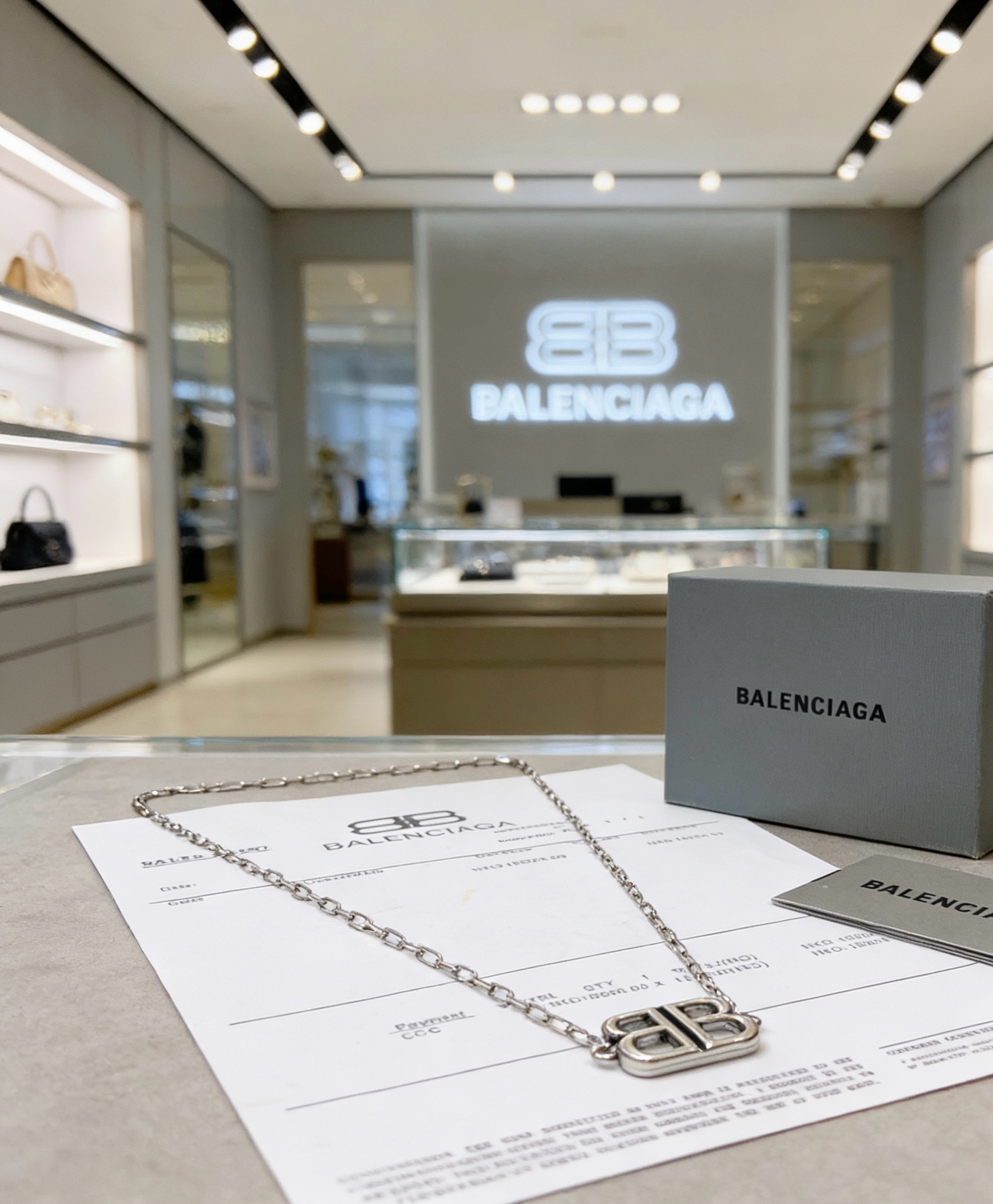 原单货🔹🔹新品 巴黎世家项链 Balenciaga 新款项链🔹专柜一致 细节做工精细 每个细节流程到位 
