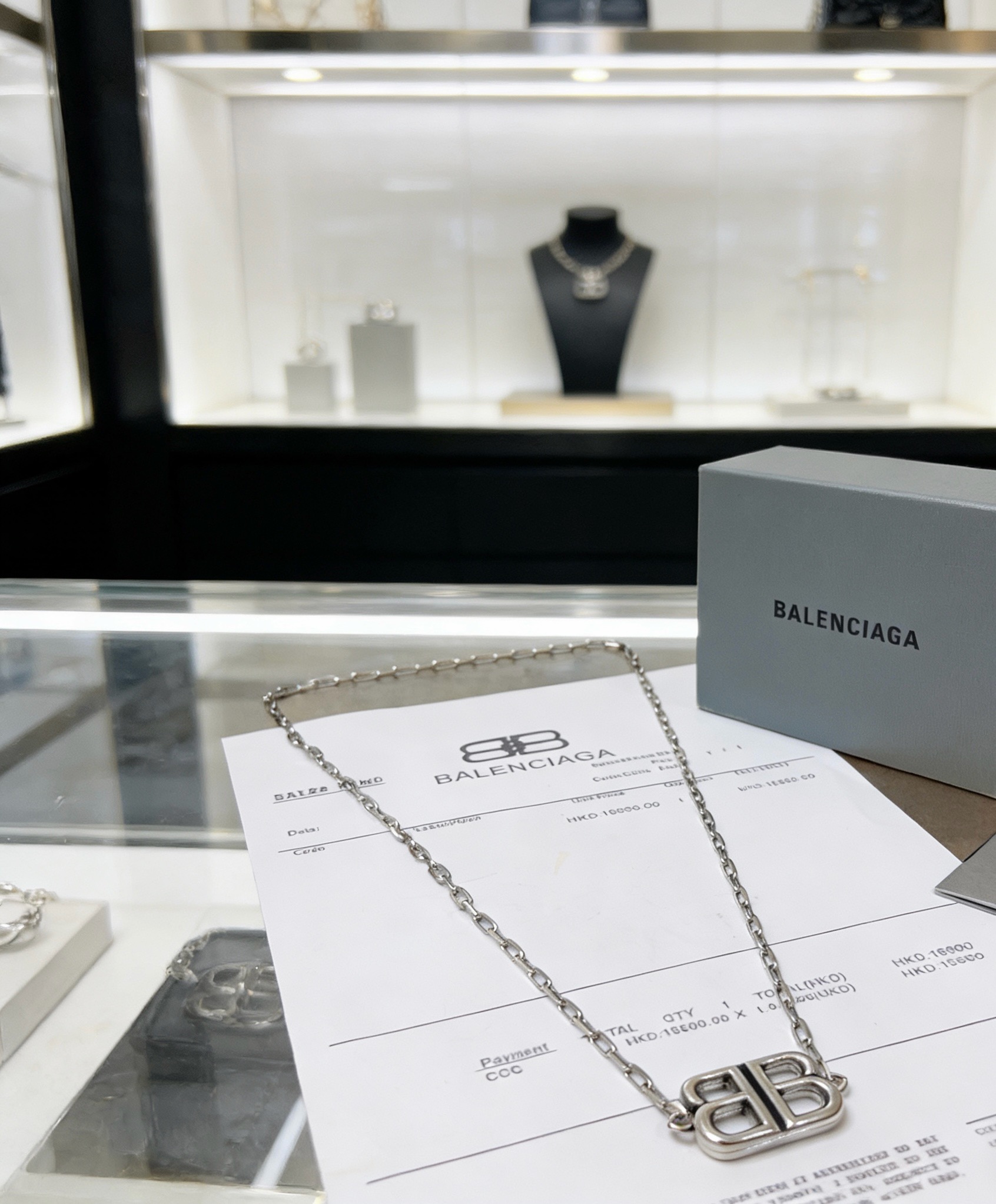 原单货🔹🔹新品 巴黎世家项链 Balenciaga 新款项链🔹专柜一致 细节做工精细 每个细节流程到位 