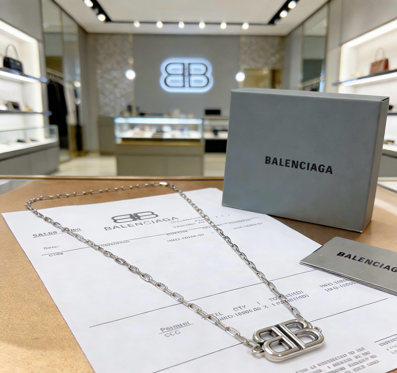 原单货🔹🔹新品 巴黎世家项链 Balenciaga 新款项链🔹专柜一致 细节做工精细 每个细节流程到位 