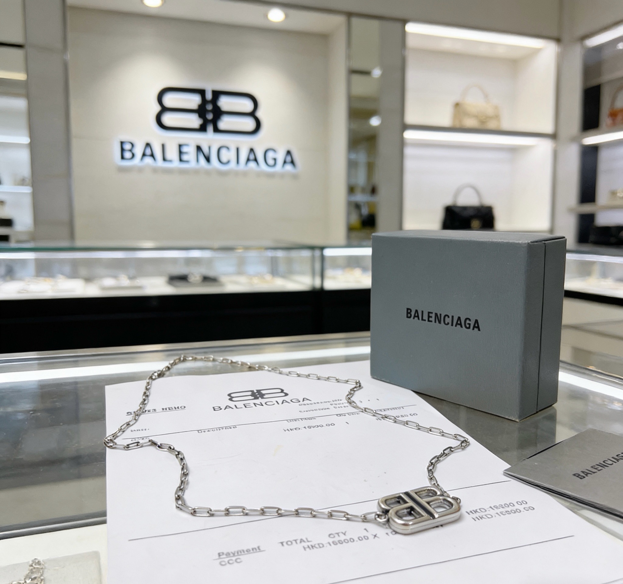 原单货🔹🔹新品 巴黎世家项链 Balenciaga 新款项链🔹专柜一致 细节做工精细 每个细节流程到位 