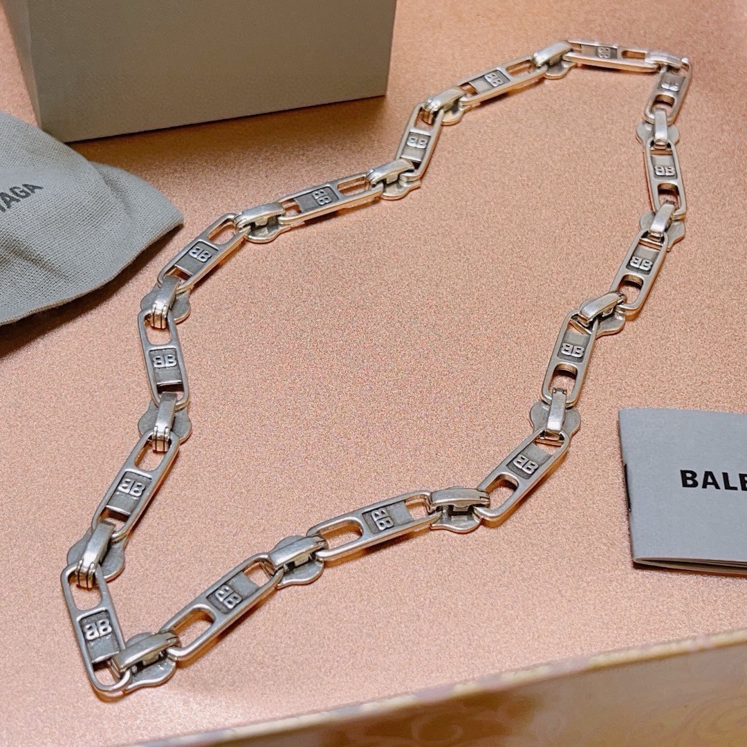 原单货🔹🔹新品 巴黎世家项链 Balenciaga 新款拉链设计项链🔹专柜一致 细节做工精细 每个细节流