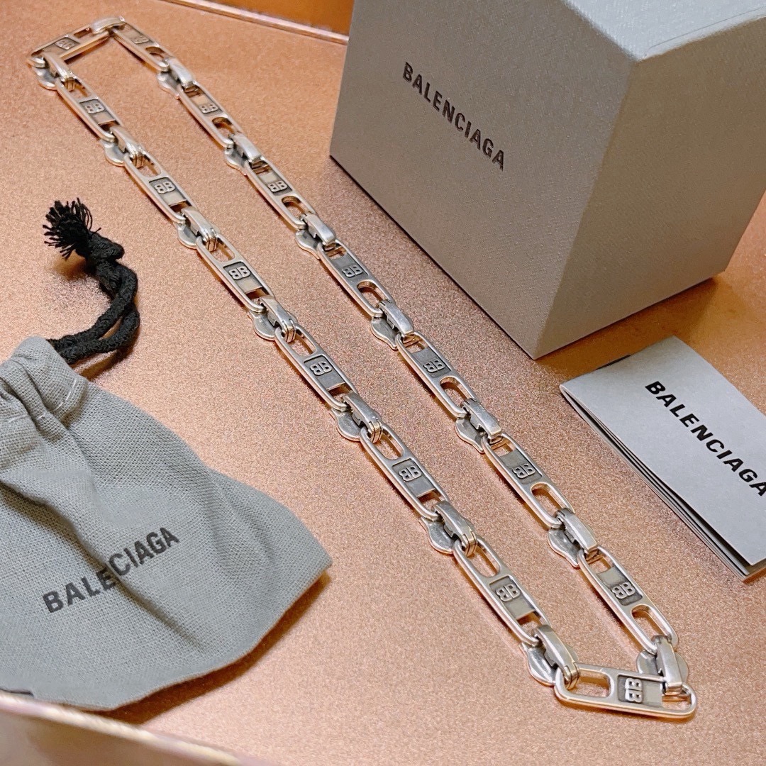原单货🔹🔹新品 巴黎世家项链 Balenciaga 新款拉链设计项链🔹专柜一致 细节做工精细 每个细节流