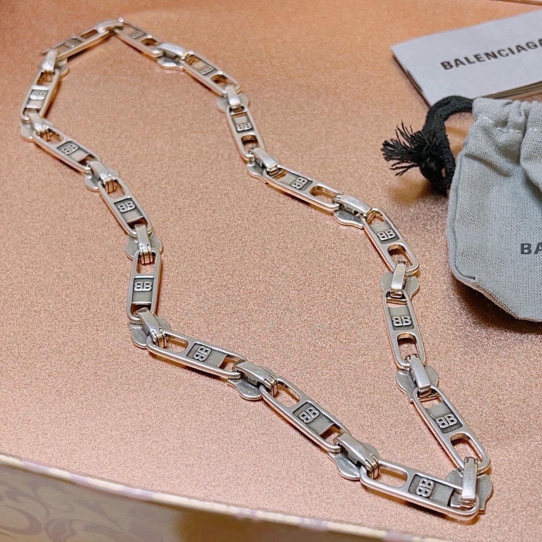原单货🔹🔹新品 巴黎世家项链 Balenciaga 新款拉链设计项链🔹专柜一致 细节做工精细 每个细节流