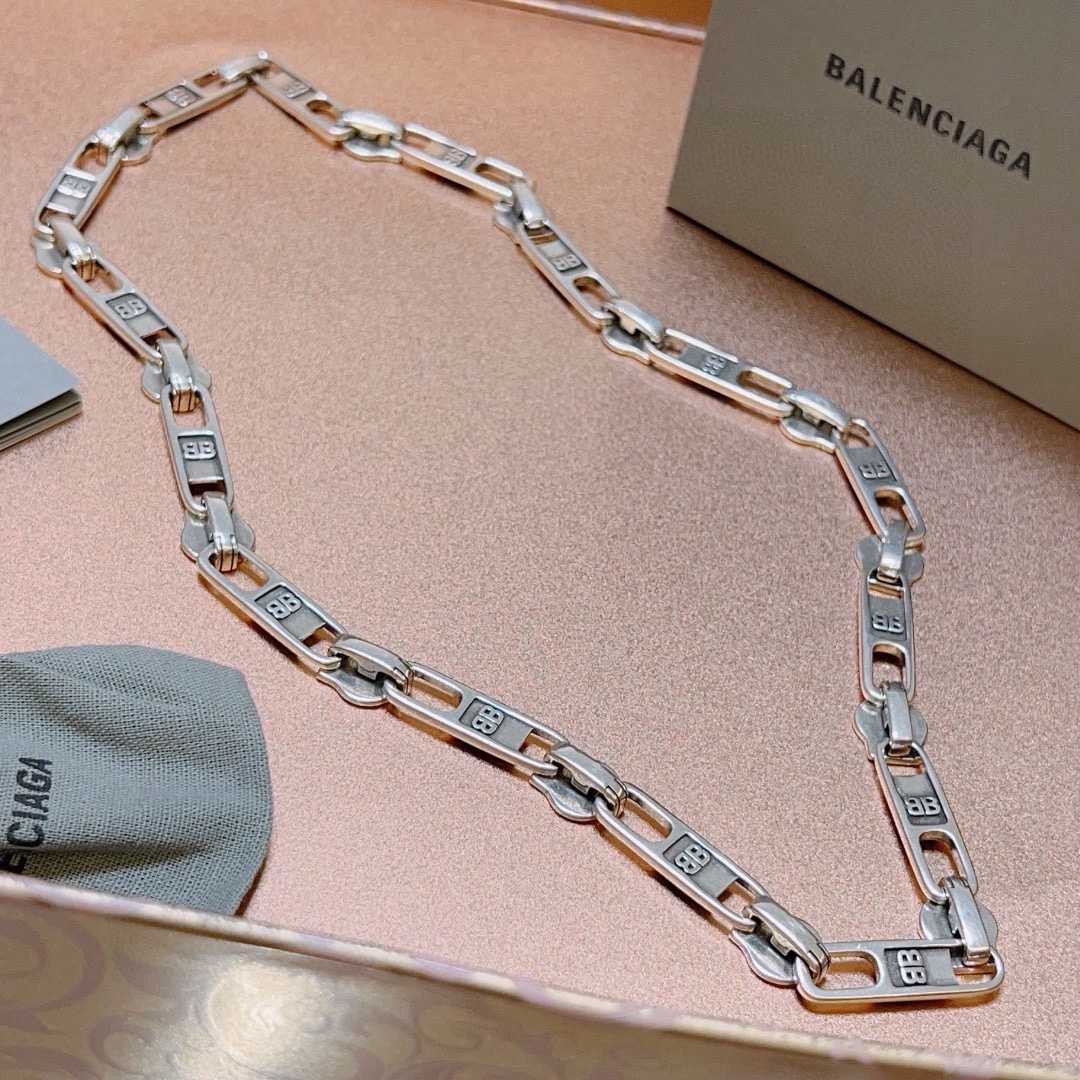 原单货🔹🔹新品 巴黎世家项链 Balenciaga 新款拉链设计项链🔹专柜一致 细节做工精细 每个细节流