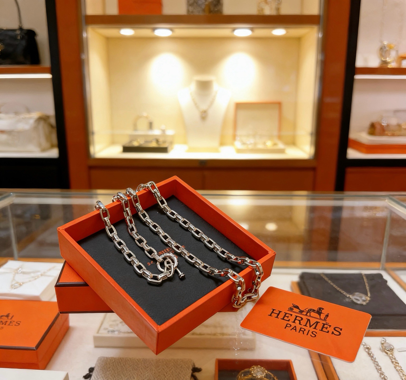 🌀🌟HERMES  爱马仕项链 TO项链系列首饰 进口定制.高端链条经典搭配 新品 简单时尚🌟专柜一致 