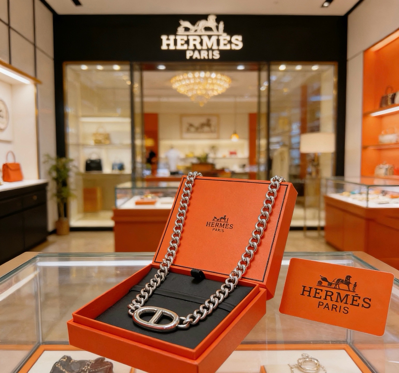 🐴🐴🐴 爱马仕项链 新品发布 HERMES 必备款猪鼻子系列首饰 高端定制.高端链条经典搭配 新品 简单