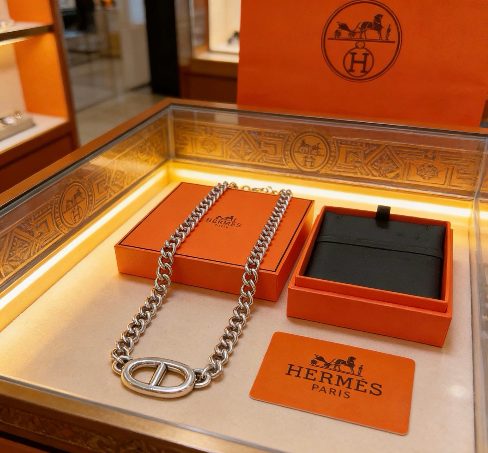 🐴🐴🐴 爱马仕项链 新品发布 HERMES 必备款猪鼻子系列首饰 高端定制.高端链条经典搭配 新品 简单