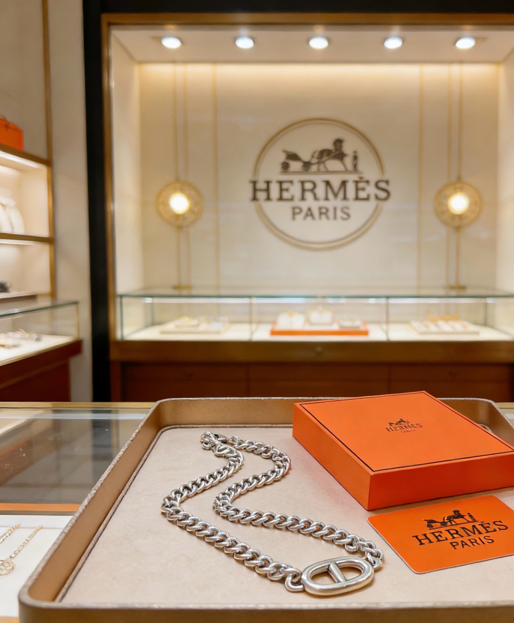 🐴🐴🐴 爱马仕项链 新品发布 HERMES 必备款猪鼻子系列首饰 高端定制.高端链条经典搭配 新品 简单
