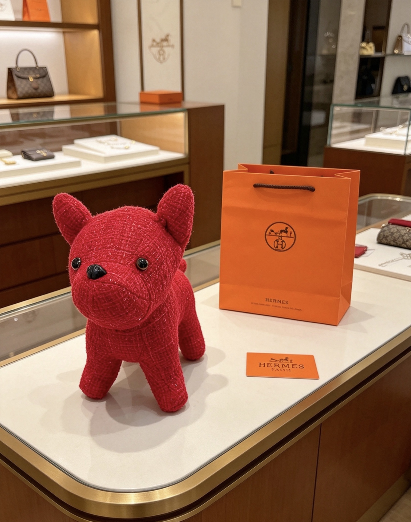 爆款来袭 爱马仕官网首发新品法斗玩偶独家高品质发售 出口法国订单新品发布 ，爱马仕的一款法斗公仔🧸 纯手