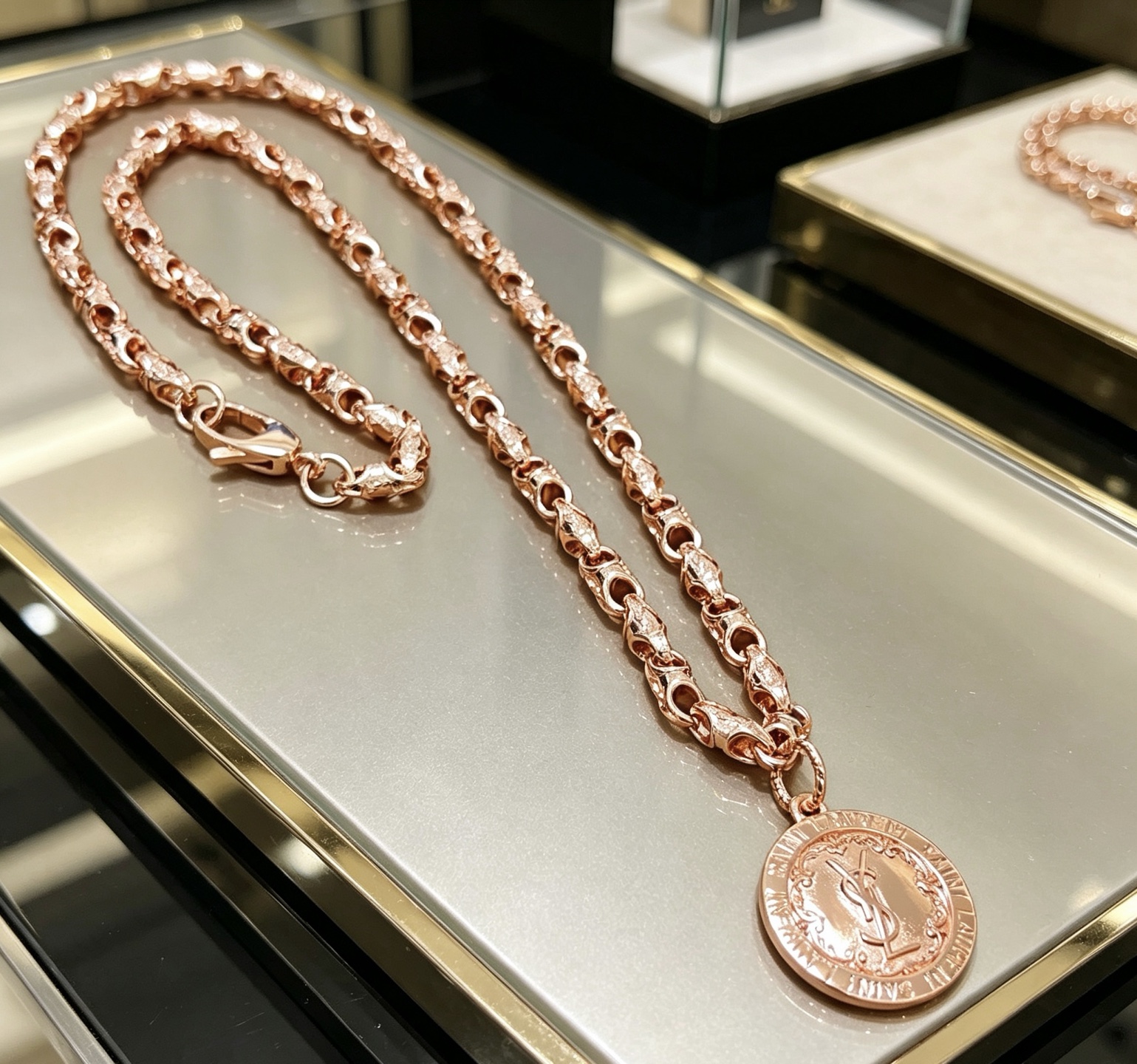圣罗兰项链新品发布 V金材质 Yves Saint Laurent DIVAS‘ DREAM 系列 品相