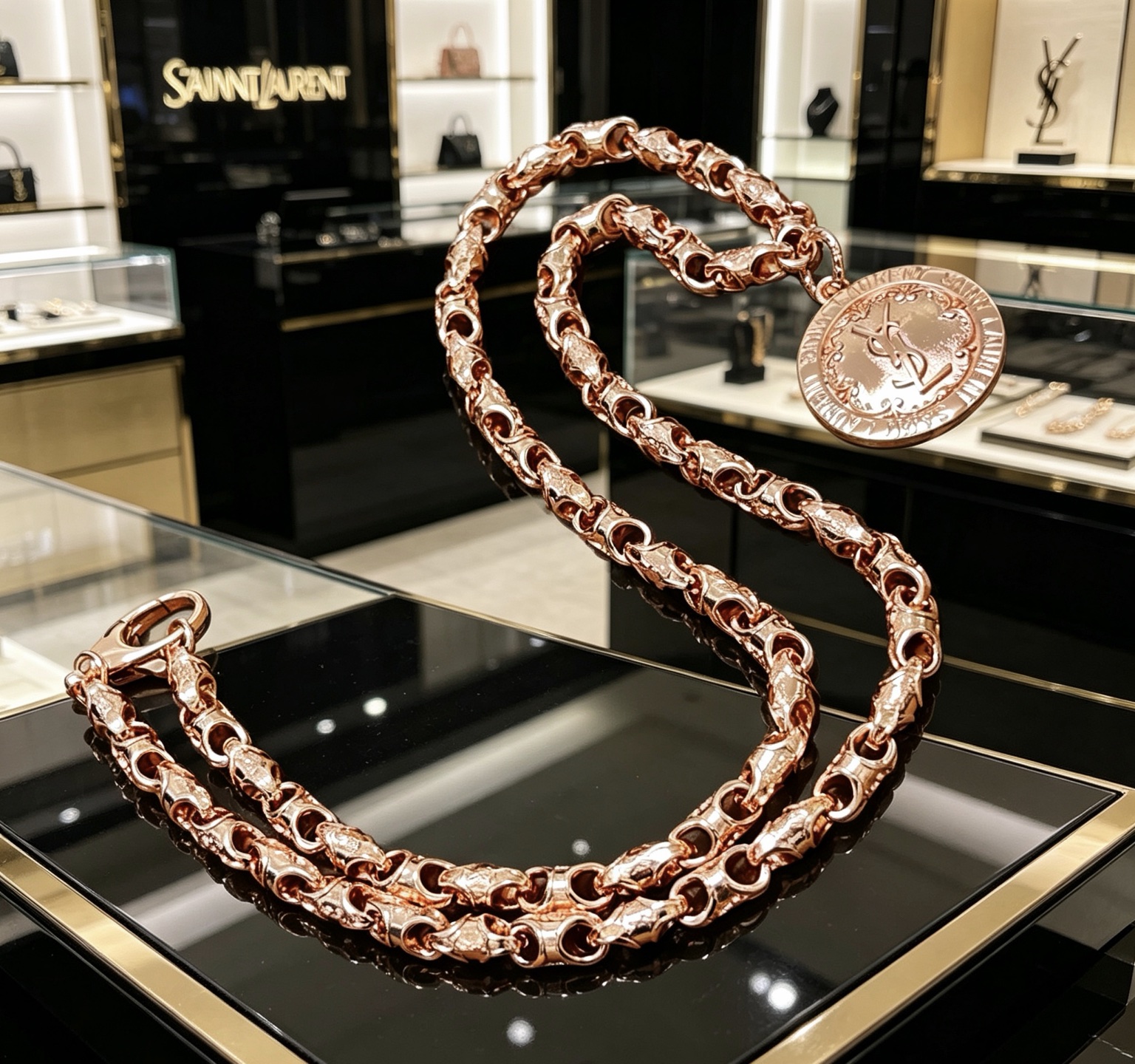 圣罗兰项链新品发布 V金材质 Yves Saint Laurent DIVAS‘ DREAM 系列 品相