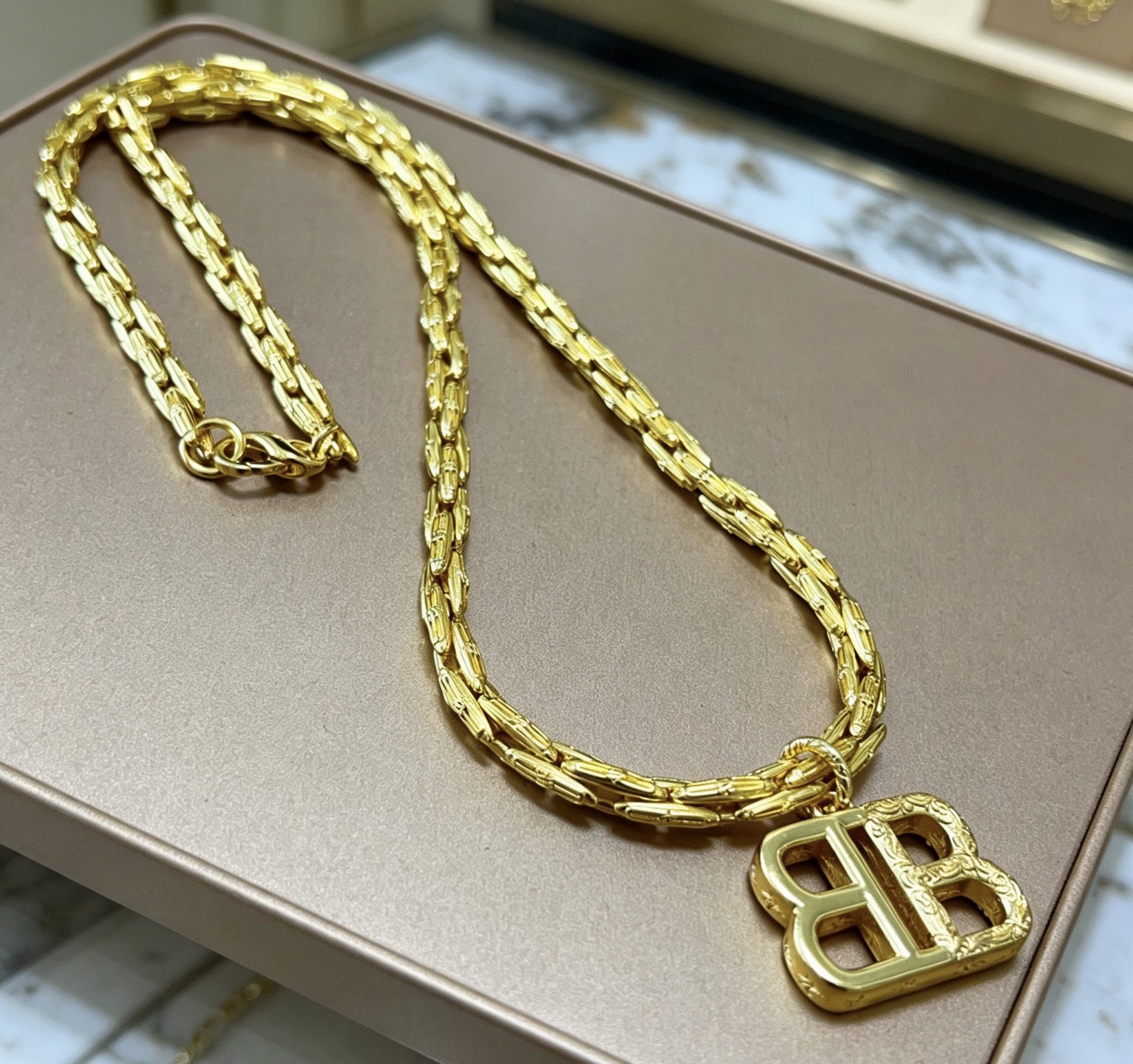 原单货🔹🔹新品 巴黎世家项链 Balenciaga 新款项链🔹专柜一致 细节做工精细 每个细节流程到位 