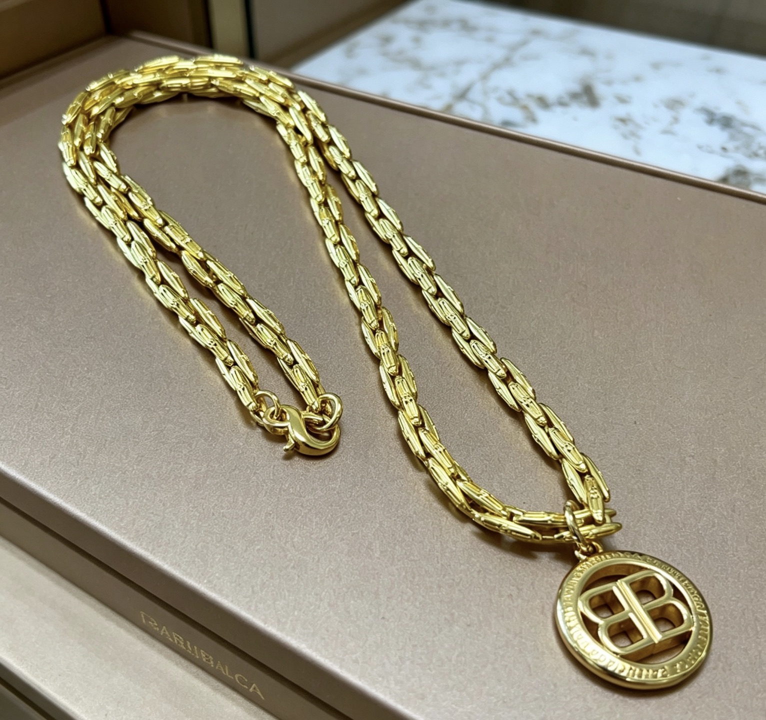 原单货🔹🔹新品 巴黎世家项链 Balenciaga 新款项链🔹专柜一致 细节做工精细 每个细节流程到位 