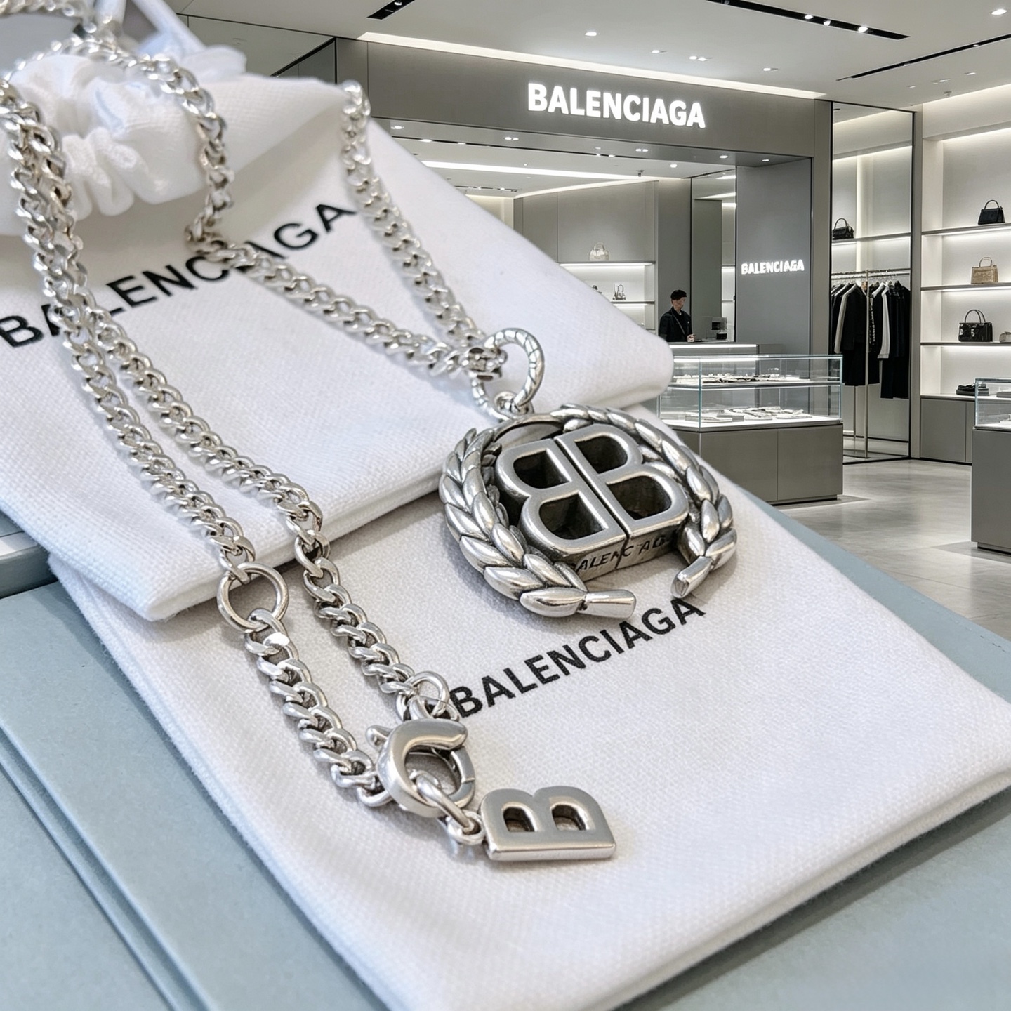 原单货🔹🔹新品 巴黎世家项链 Balenciaga 新款项链🔹专柜一致 细节做工精细 每个细节流程到位 
