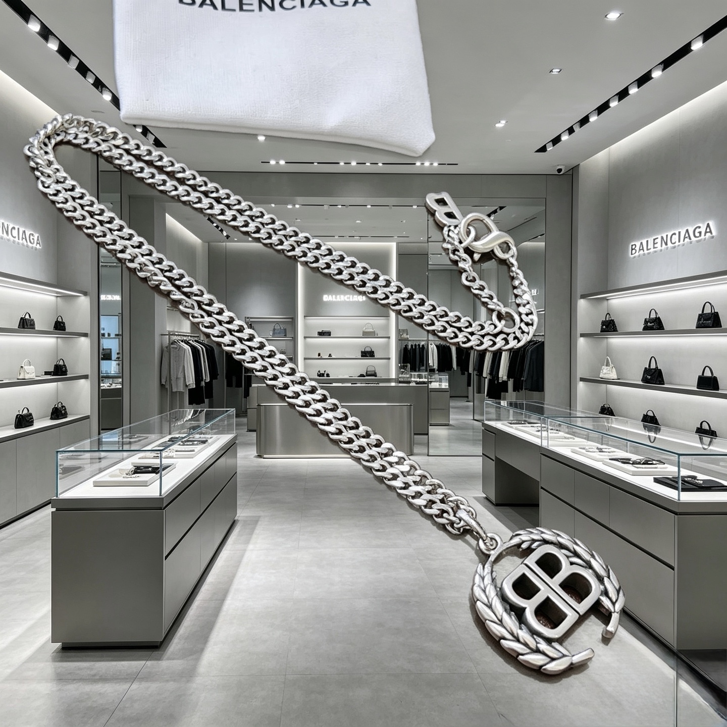 原单货🔹🔹新品 巴黎世家项链 Balenciaga 新款项链🔹专柜一致 细节做工精细 每个细节流程到位 