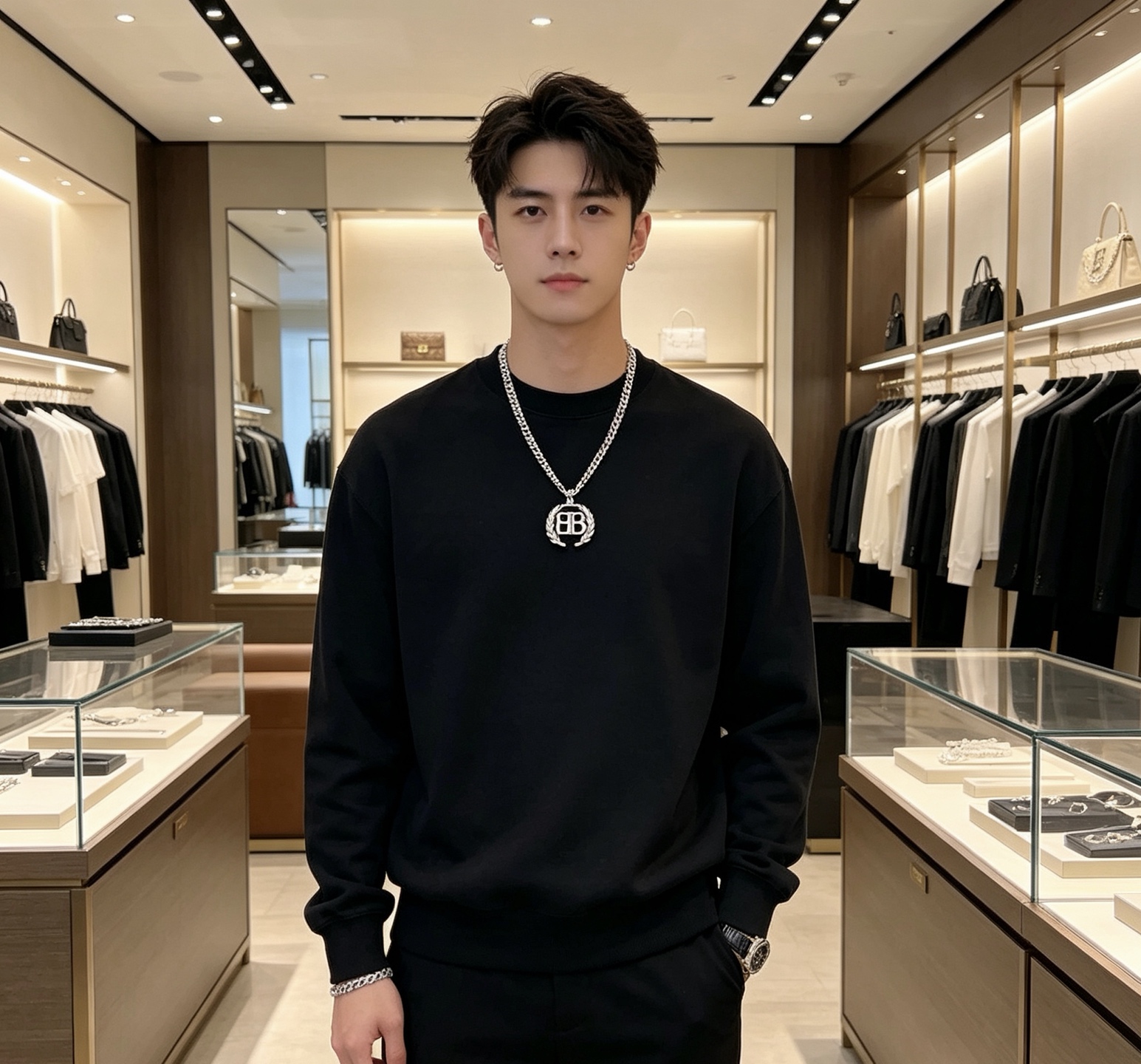 原单货🔹🔹新品 巴黎世家项链 Balenciaga 新款项链🔹专柜一致 细节做工精细 每个细节流程到位 