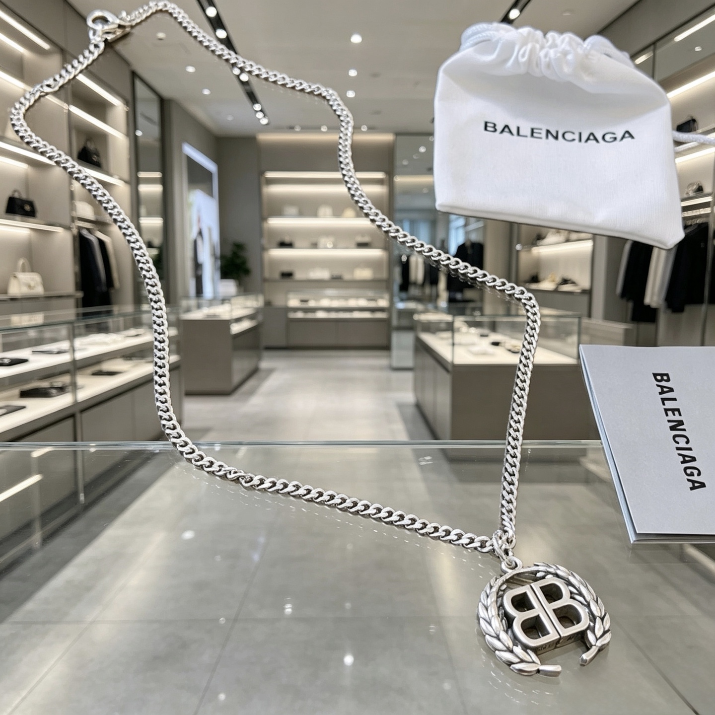 原单货🔹🔹新品 巴黎世家项链 Balenciaga 新款项链🔹专柜一致 细节做工精细 每个细节流程到位 