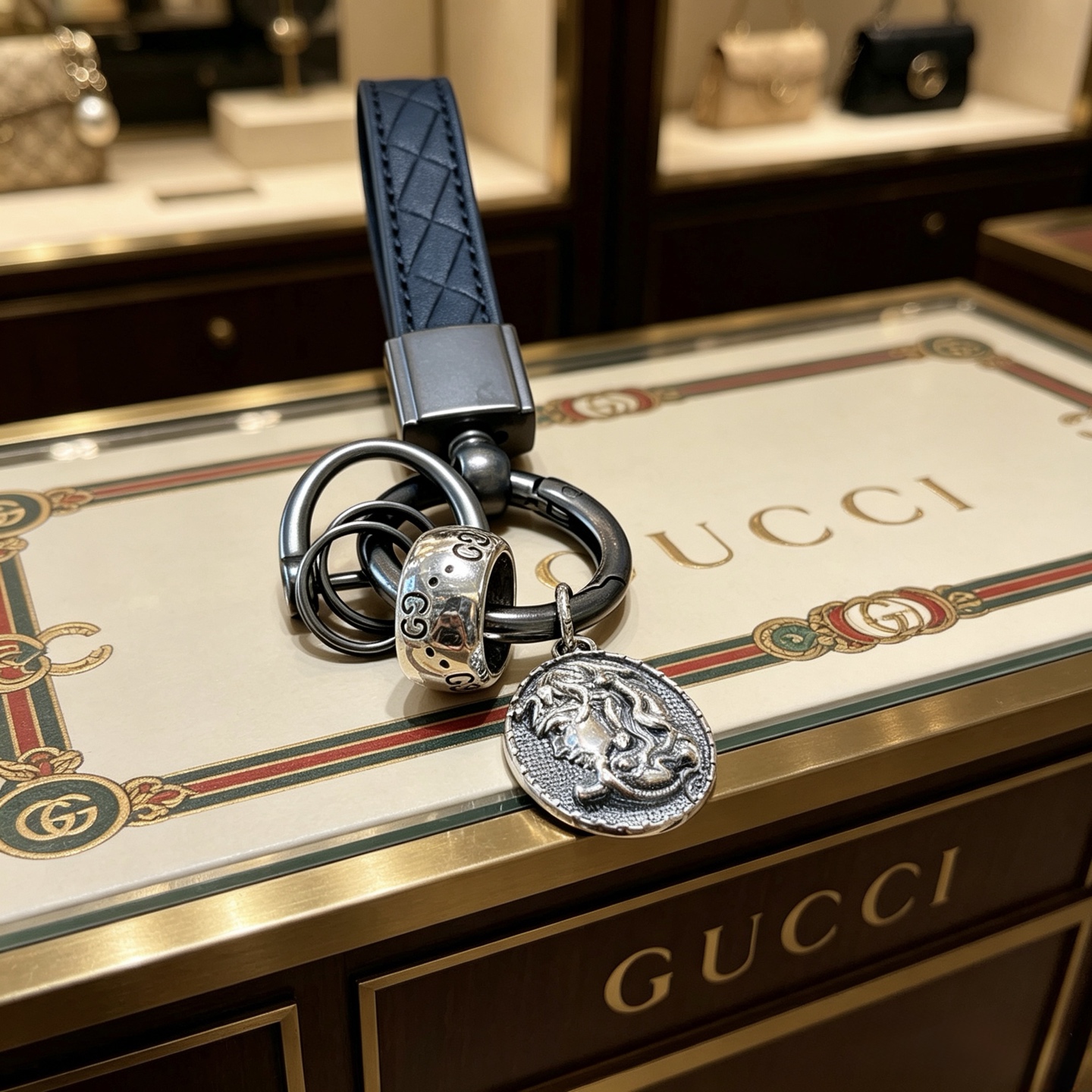 NO:879786,Batch of new product releases Gucci keychains Gucci bag buckles The latest bag charms are of higher quality Stars have the same style Anger Forest series Double G classic models co-branded design concept keychain series The details are distressed and not available in the market Glossy version This one has been out The best-selling model in Gucci Very good match with trendy backpacks, jewelry boutiques, gucci, backpacks, keychain19860909批新品发布 古驰钥匙扣 古驰包包扣 最新款包包挂饰档次更高明星同款Anger Forest系列双G经典款联名设计理念钥匙扣系列 细节对版做旧处理 非市面亮面版型 这款一直在出 古驰里面热卖款 非常好搭配潮流背包,饰品精品,gucci,backpacks,keychain,Jewelry