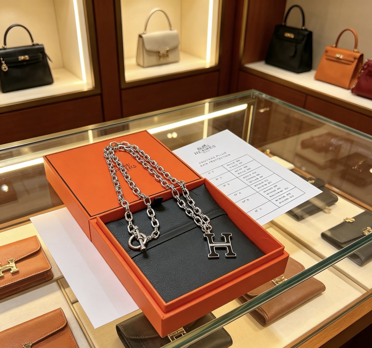 🐴🐴🐴 爱马仕项链 新品发布 HERMES 必备款猪鼻子系列首饰 高端定制.高端链条经典搭配吊牌 新品 