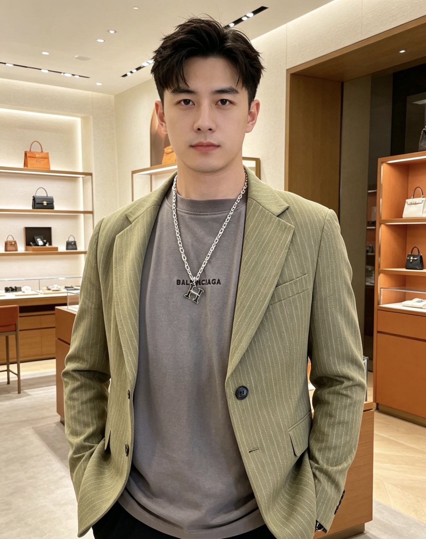 🐴🐴🐴 爱马仕项链 新品发布 HERMES 必备款猪鼻子系列首饰 高端定制.高端链条经典搭配吊牌 新品 