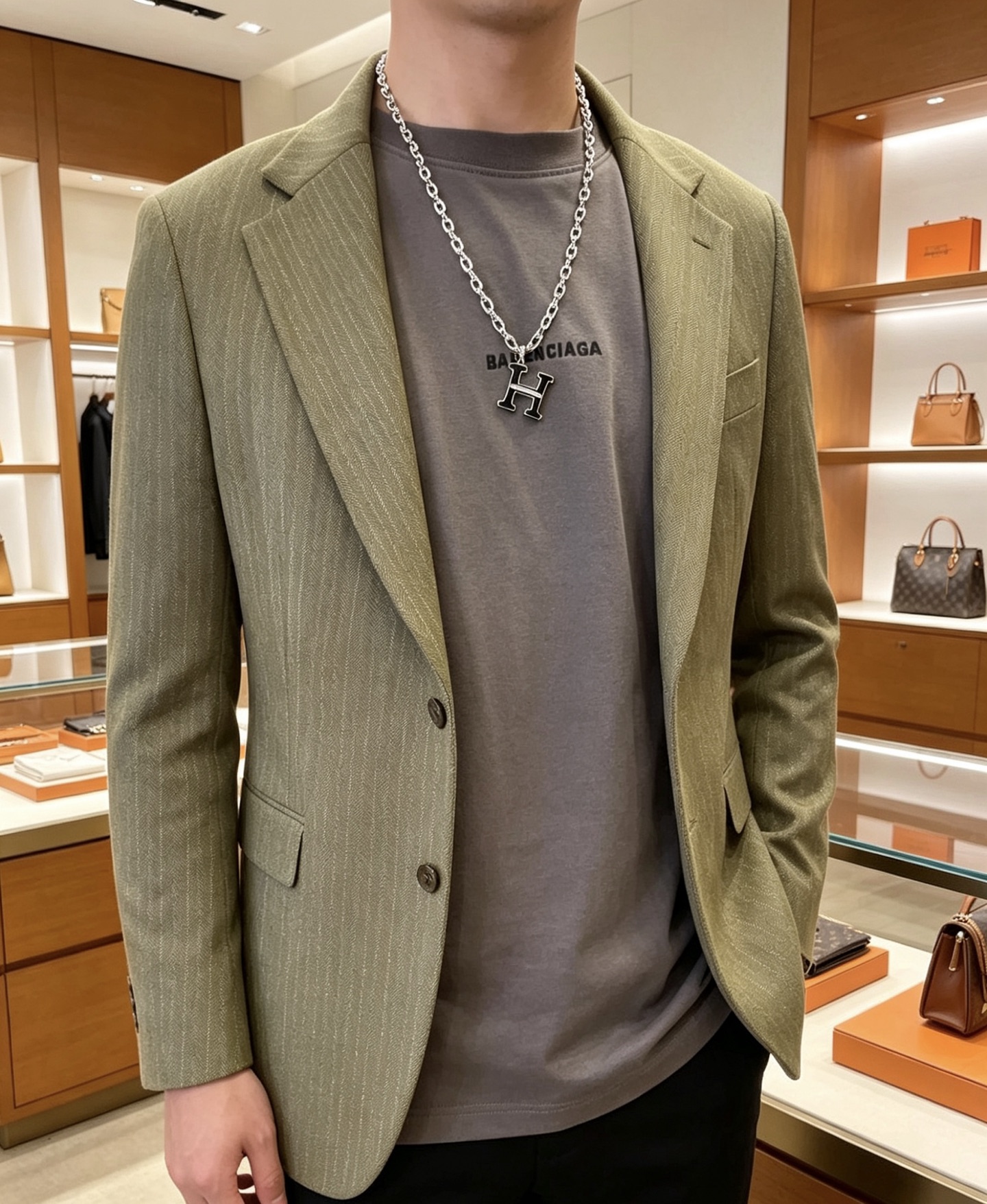 🐴🐴🐴 爱马仕项链 新品发布 HERMES 必备款猪鼻子系列首饰 高端定制.高端链条经典搭配吊牌 新品 