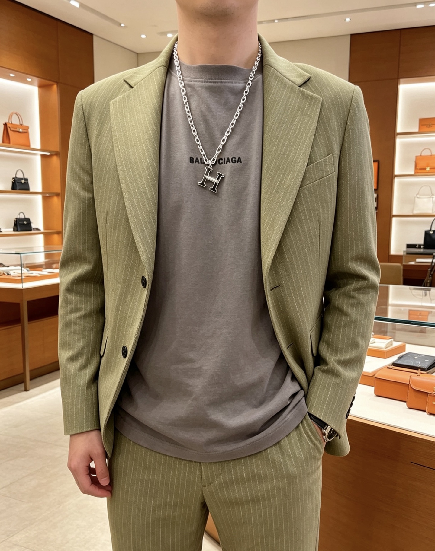 🐴🐴🐴 爱马仕项链 新品发布 HERMES 必备款猪鼻子系列首饰 高端定制.高端链条经典搭配吊牌 新品 