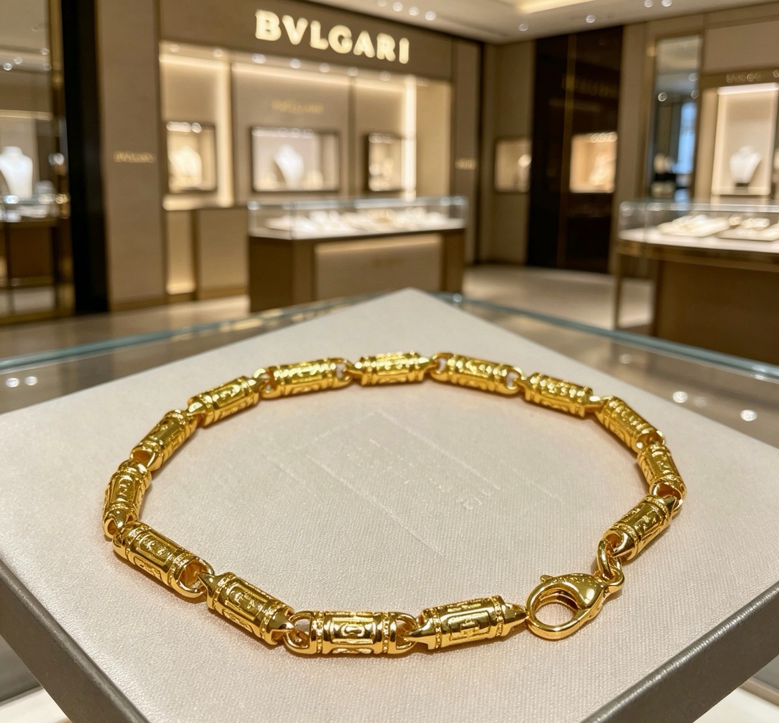 宝格丽手链V金材质 BVLGARI宝格丽 DIVAS‘ DREAM 系列 品相完美，细节无敌，那种独特的