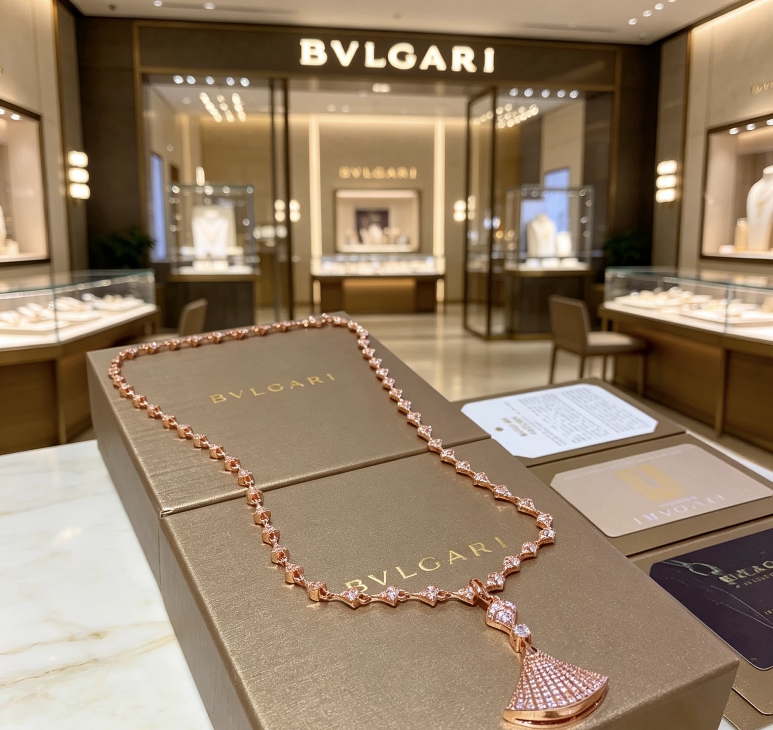 宝格丽项链V金材质 。BVLGARI宝格丽 DIVAS‘ DREAM 系列 品相完美，细节无敌，那种独特