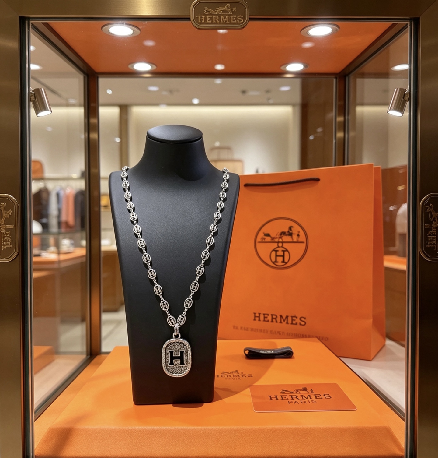 真的会心动🐎🐎 HERMES  爱马仕项链 🐴猪鼻子H项链系列首饰 进口材质定制.实物质感是真的好 果然