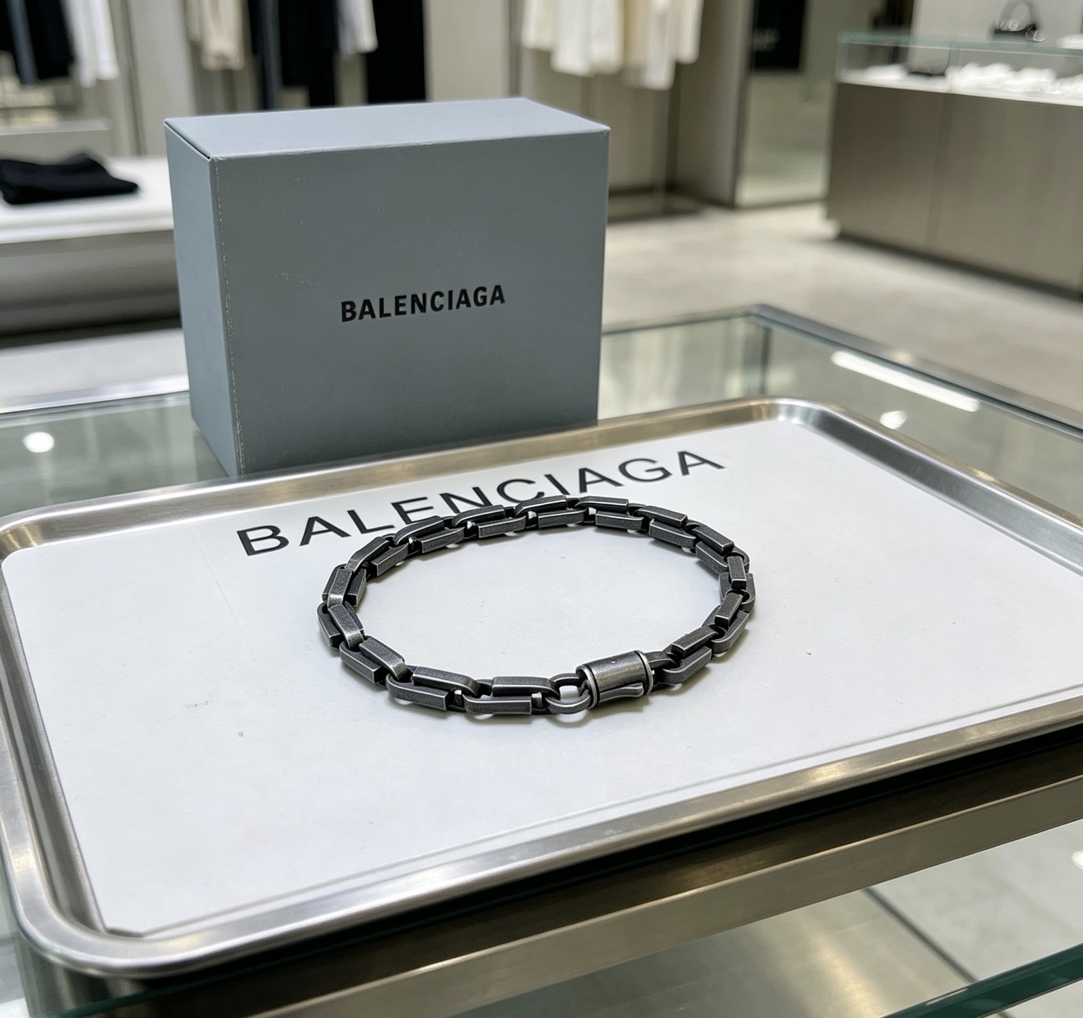 原单货🔹🔹新品 巴黎世家手链Balenciaga手链🔹专柜一致巴黎世家手链 男士火爆款出货 设计独特 前