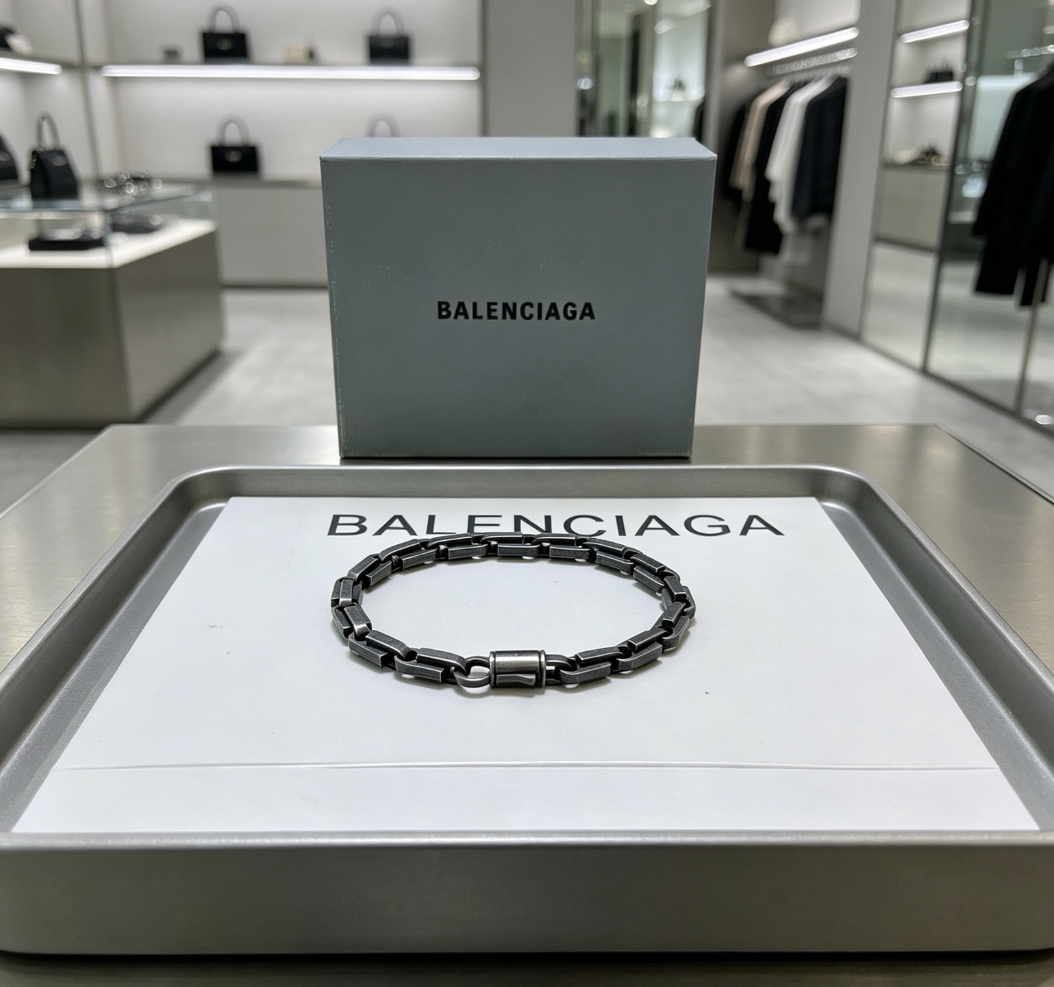原单货🔹🔹新品 巴黎世家手链Balenciaga手链🔹专柜一致巴黎世家手链 男士火爆款出货 设计独特 前